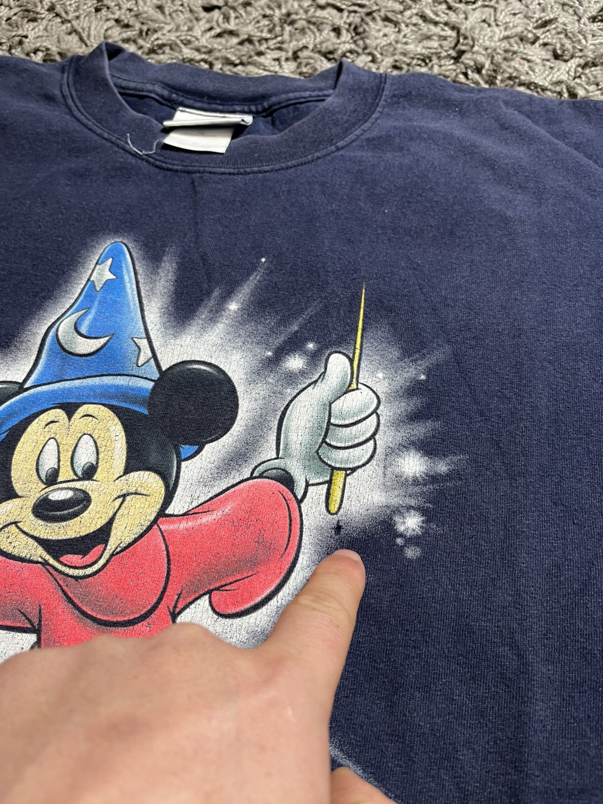 Disney DISNEY MICKEY MOUSE VINTAGE FADED Y2K COTTON T-SHIRT Size US XL / EU 56 / 4 - 3 Thumbnail