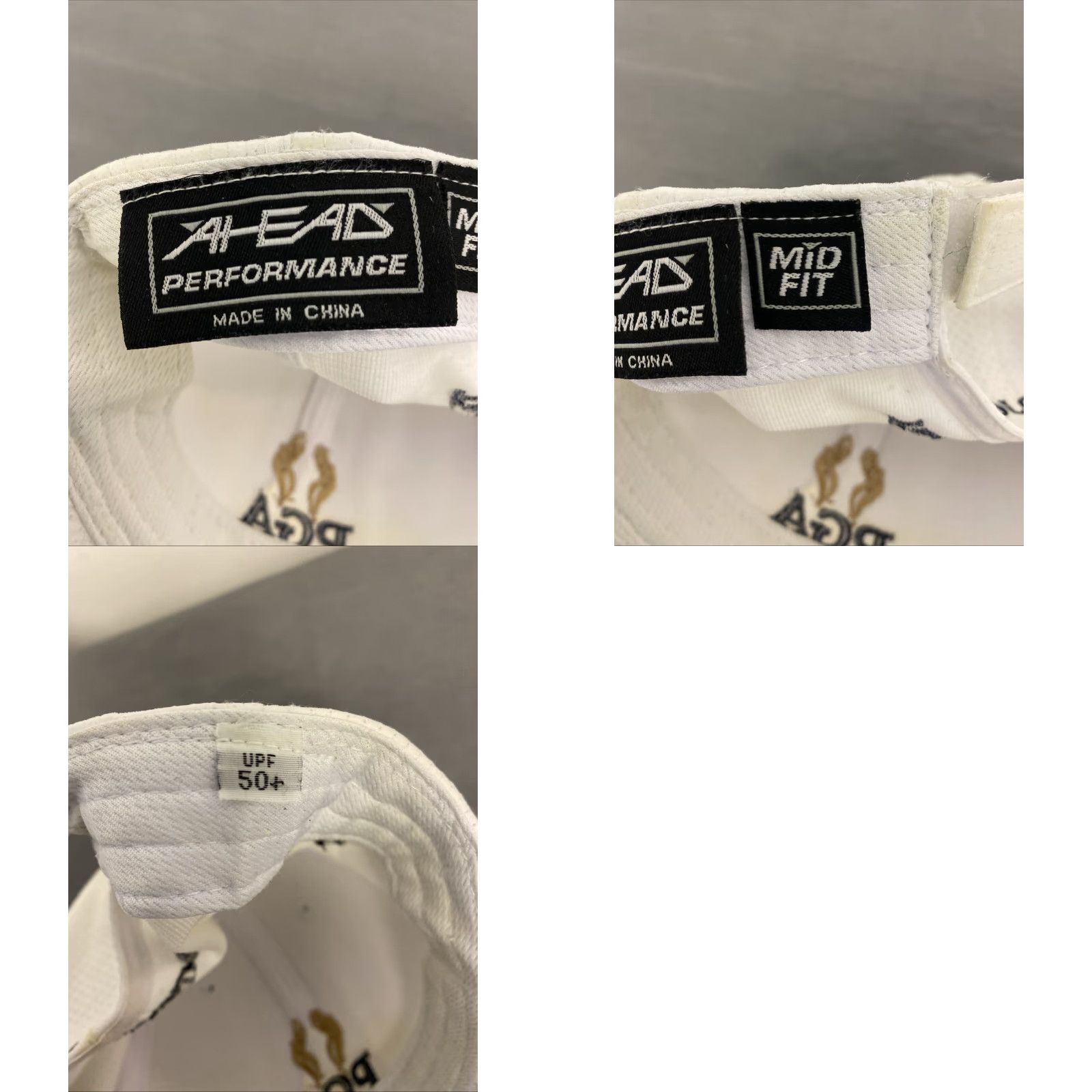 Logo 7 VINTAGE PGA TOUR Apparel Golf Hat Baseball Cap Unisex Adults White Gold Adjustable 80s 90s Sports Size ONE SIZE - 8 Thumbnail