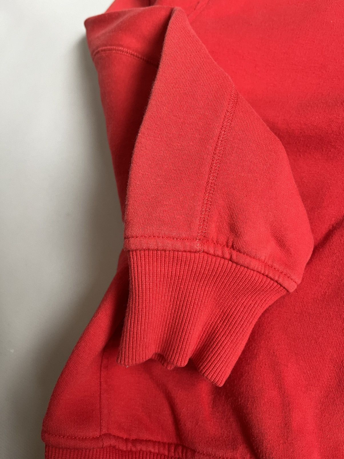 Nike × Vintage Vintage Y2K Unisex Nike Big Swoosh Red Sweatshirt Size US M / EU 48-50 / 2 - 10 Thumbnail