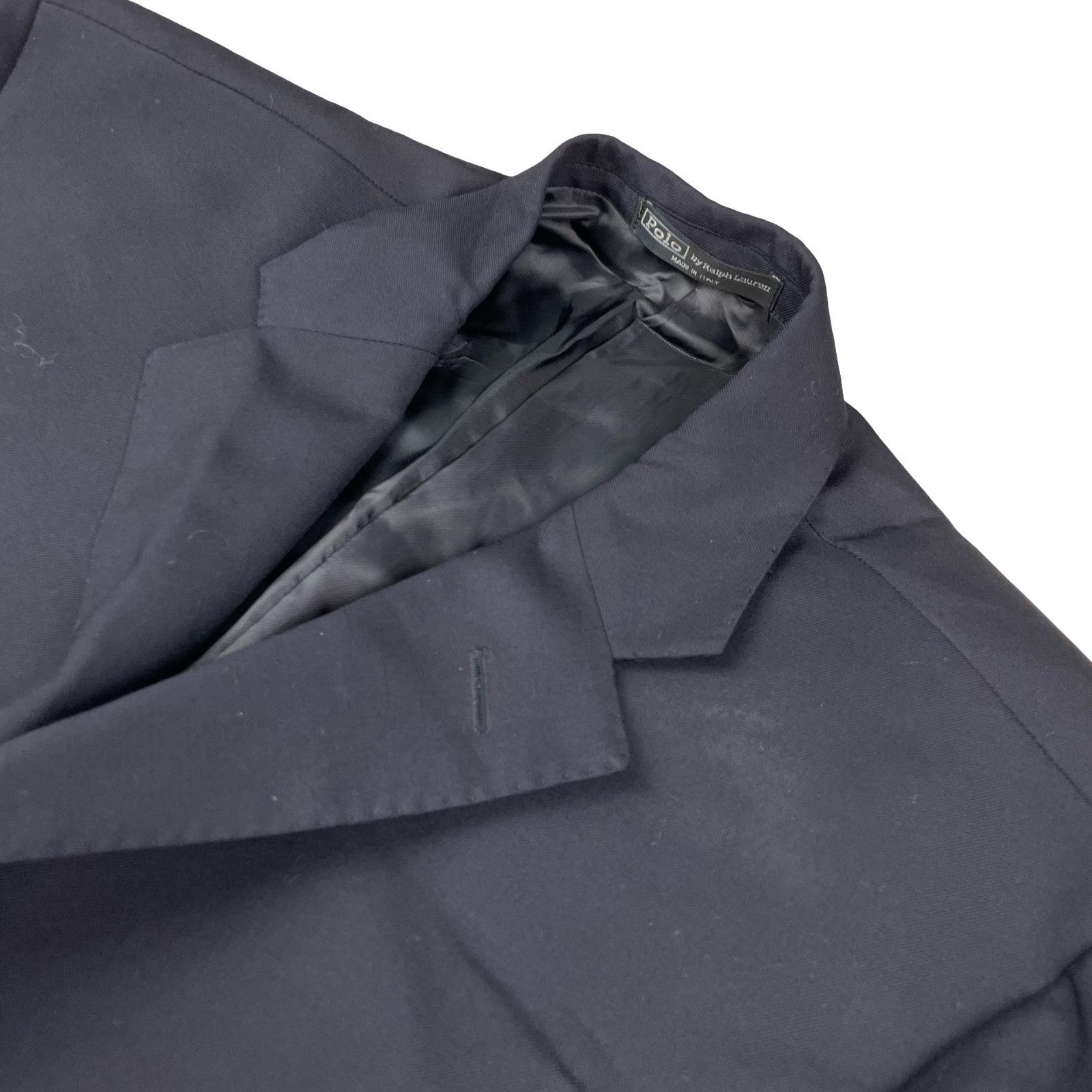 Polo Ralph Lauren Polo Ralph Lauren Men's 100% Wool 3-Button Blazer Navy Blue Size 44R - 1 Thumbnail