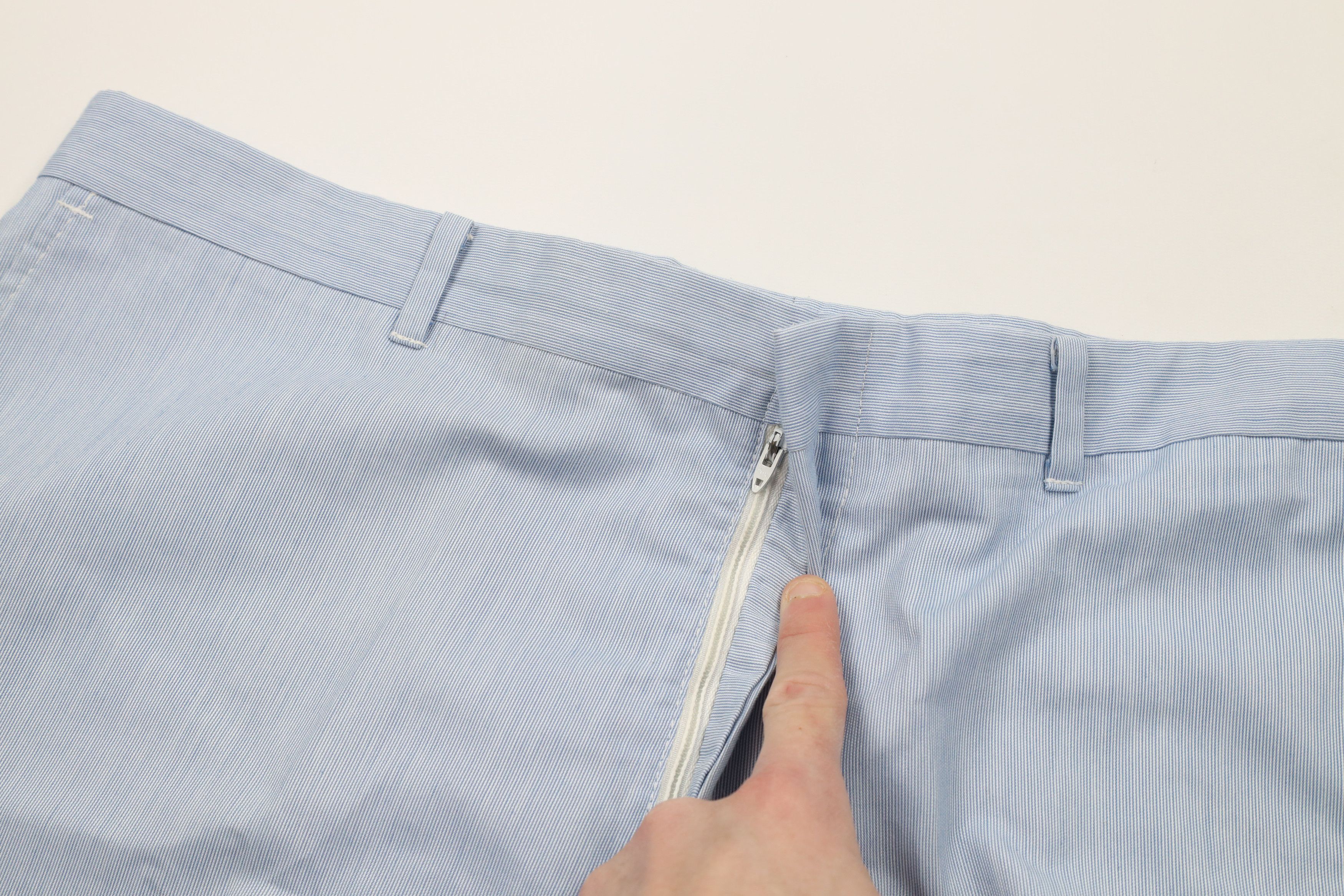 Vintage Vintage 70s Streetwear Above Knee Chino Shorts Blue USA Size US 38 / EU 54 - 5 Thumbnail