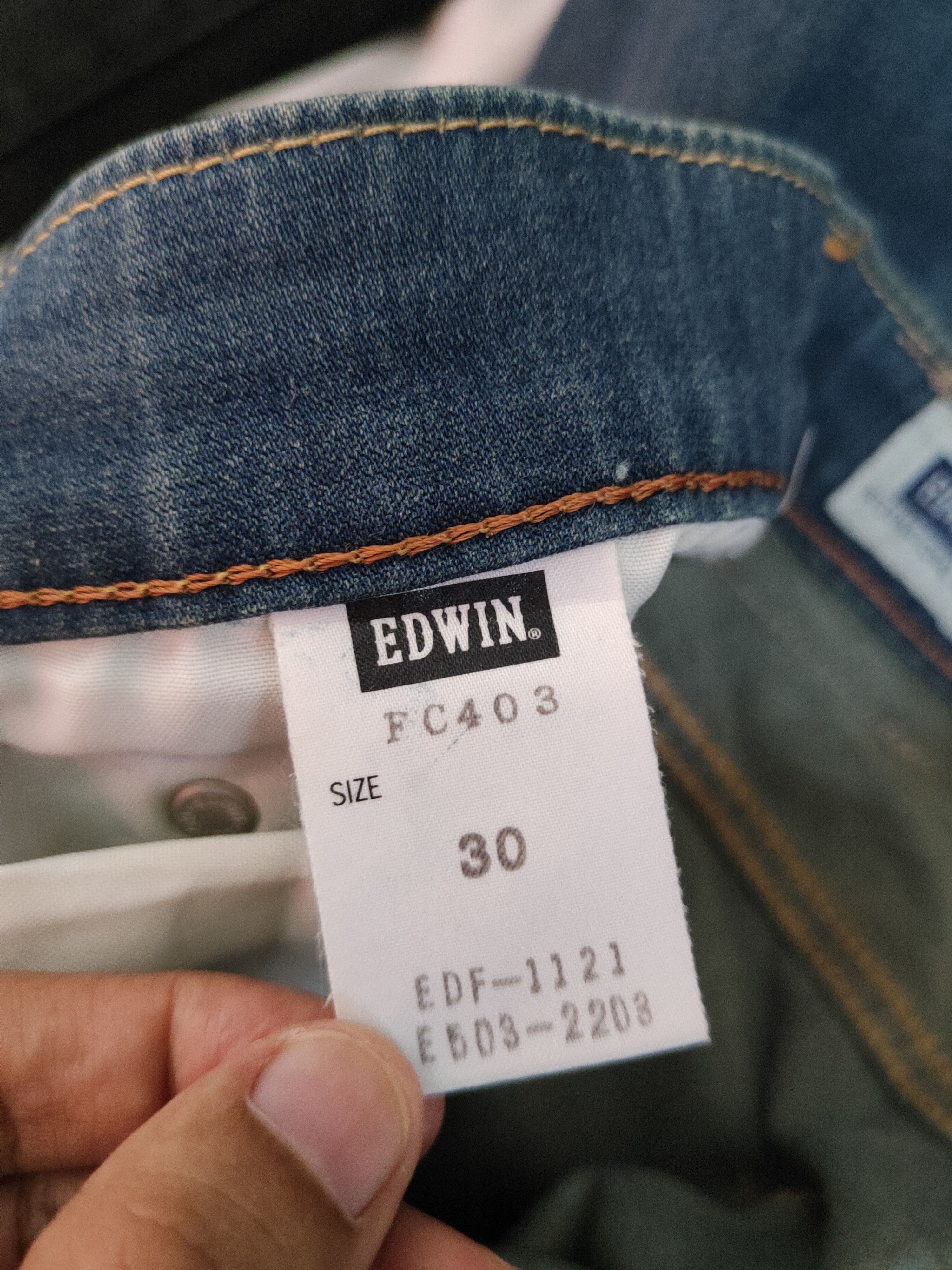 Edwin Edwin Blue vintage denim Pants #S2311 Size US 30 / EU 46 - 19 Thumbnail
