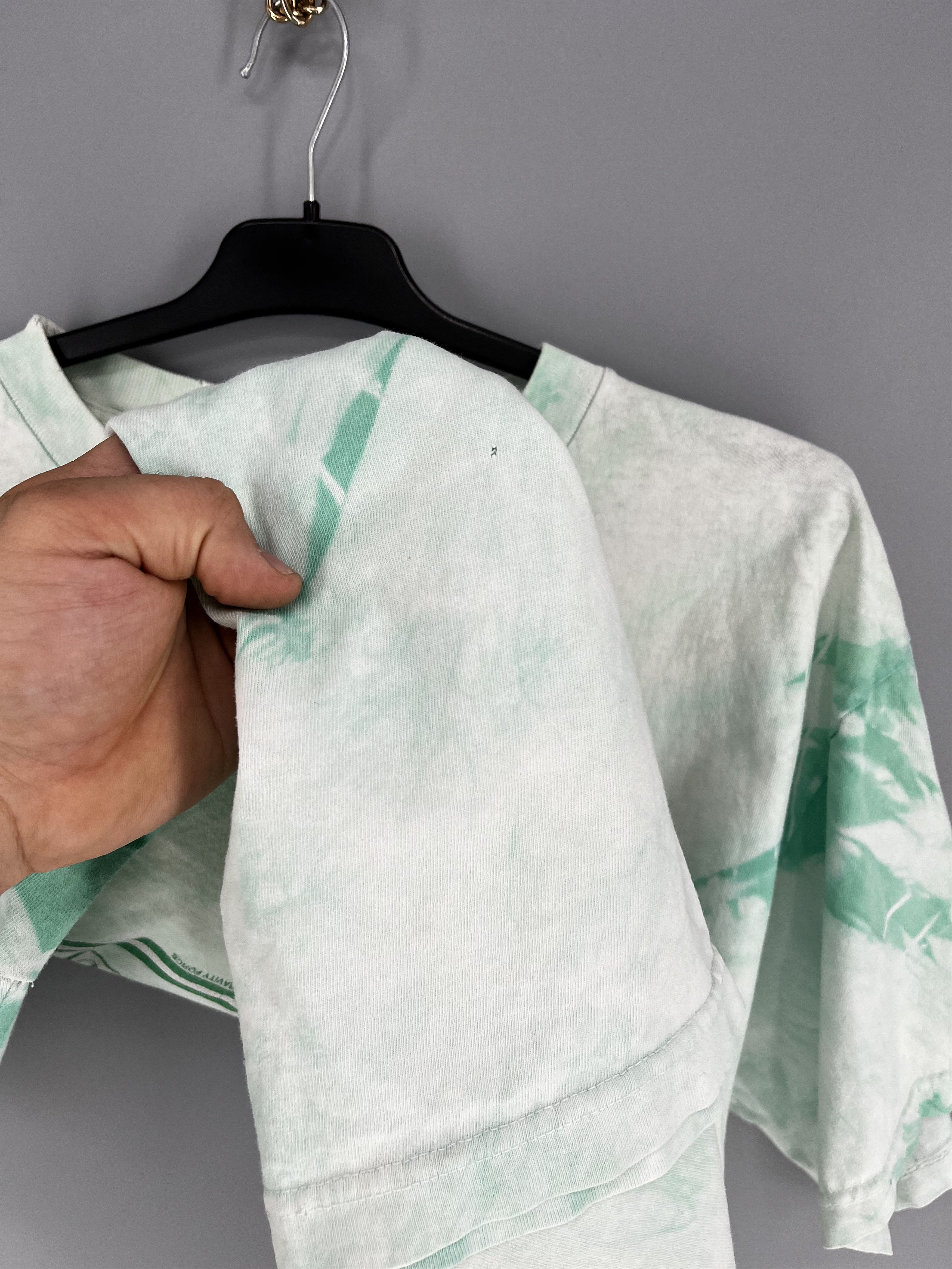Vintage Vintage 90s Gravity Force Big Logo Full Print Tie-Dye Shirt Size US L / EU 52-54 / 3 - 12 Thumbnail