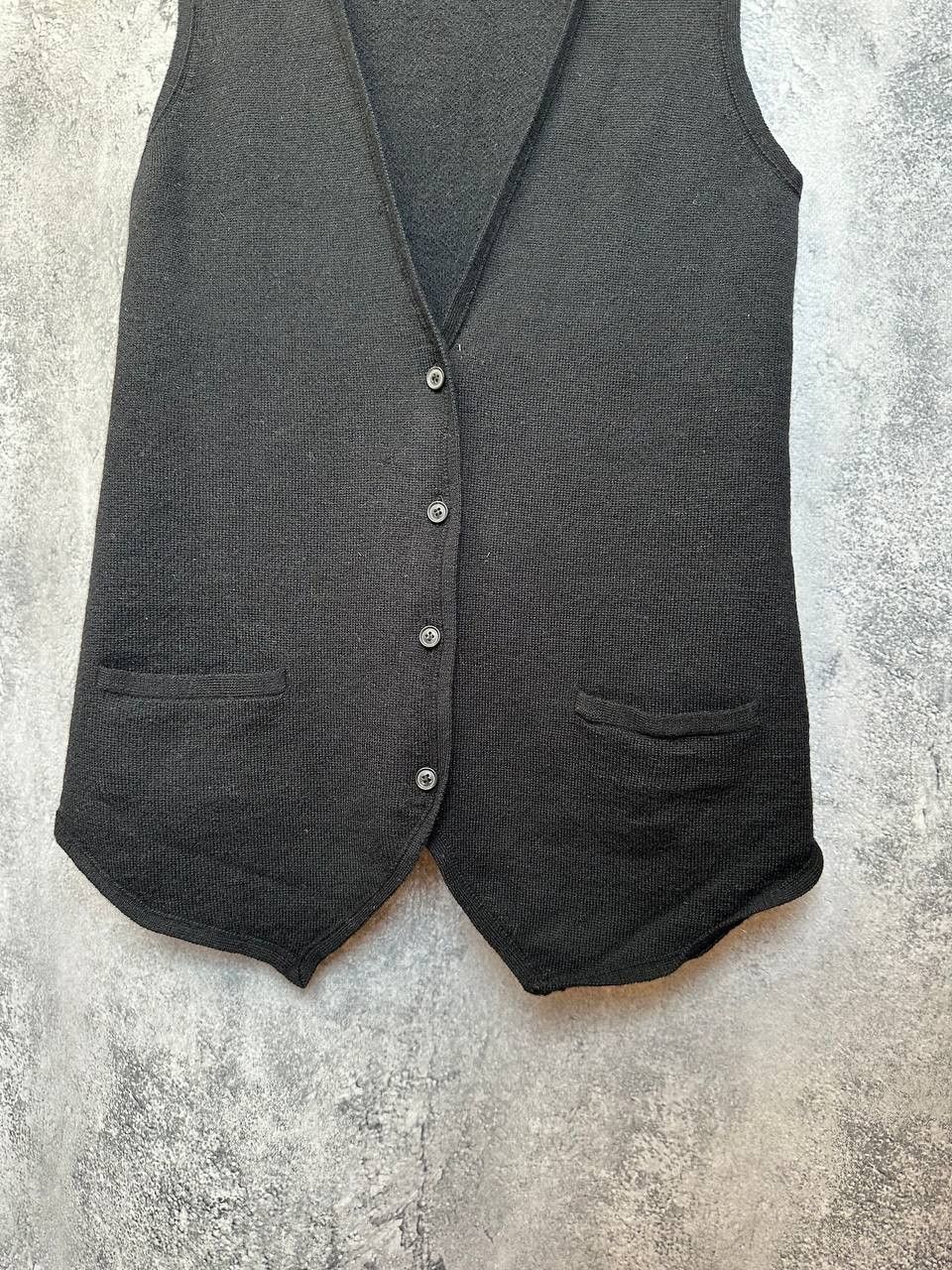 Theory Theory Carrano Harmonize 100% Wool Black Button Vest Sweater Size M / US 6-8 / IT 42-44 - 7 Thumbnail