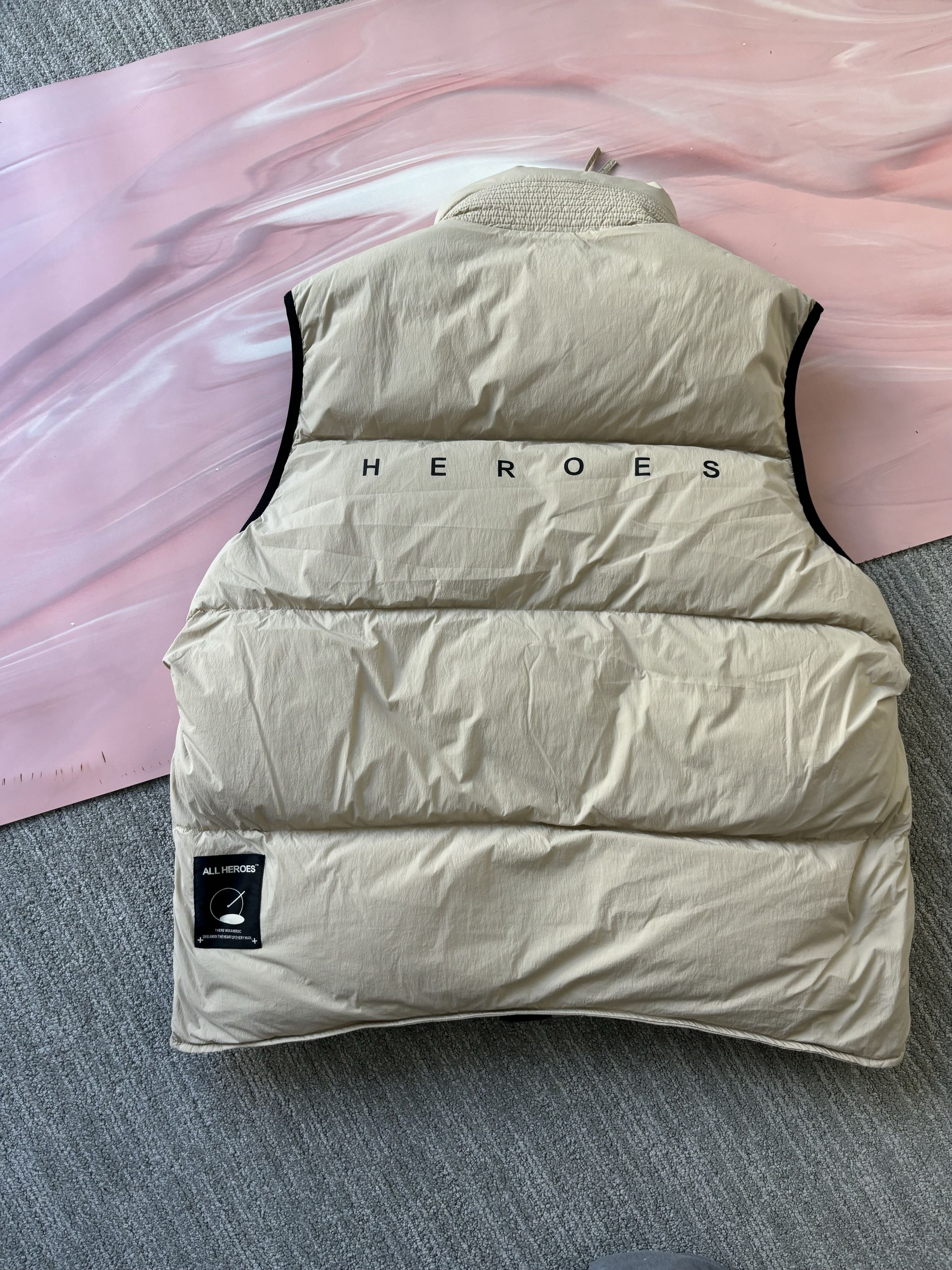 Designer Designer Brand Khaki Puffer Vest Size US M / EU 48-50 / 2 - 2 Thumbnail