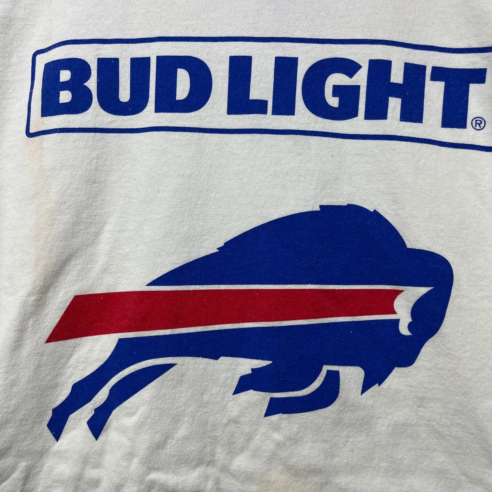 NFL Vintage Y2K Buffalo Bills Bud Light T-Shirt NFL XL Size US XL / EU 56 / 4 - 4 Thumbnail