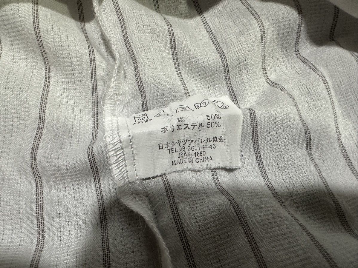 Yohji Yamamoto 🔥Vintage Sacsny Y’Saccs Yohji Yamamoto Striped Shirt Size US L / EU 52-54 / 3 - 6 Thumbnail