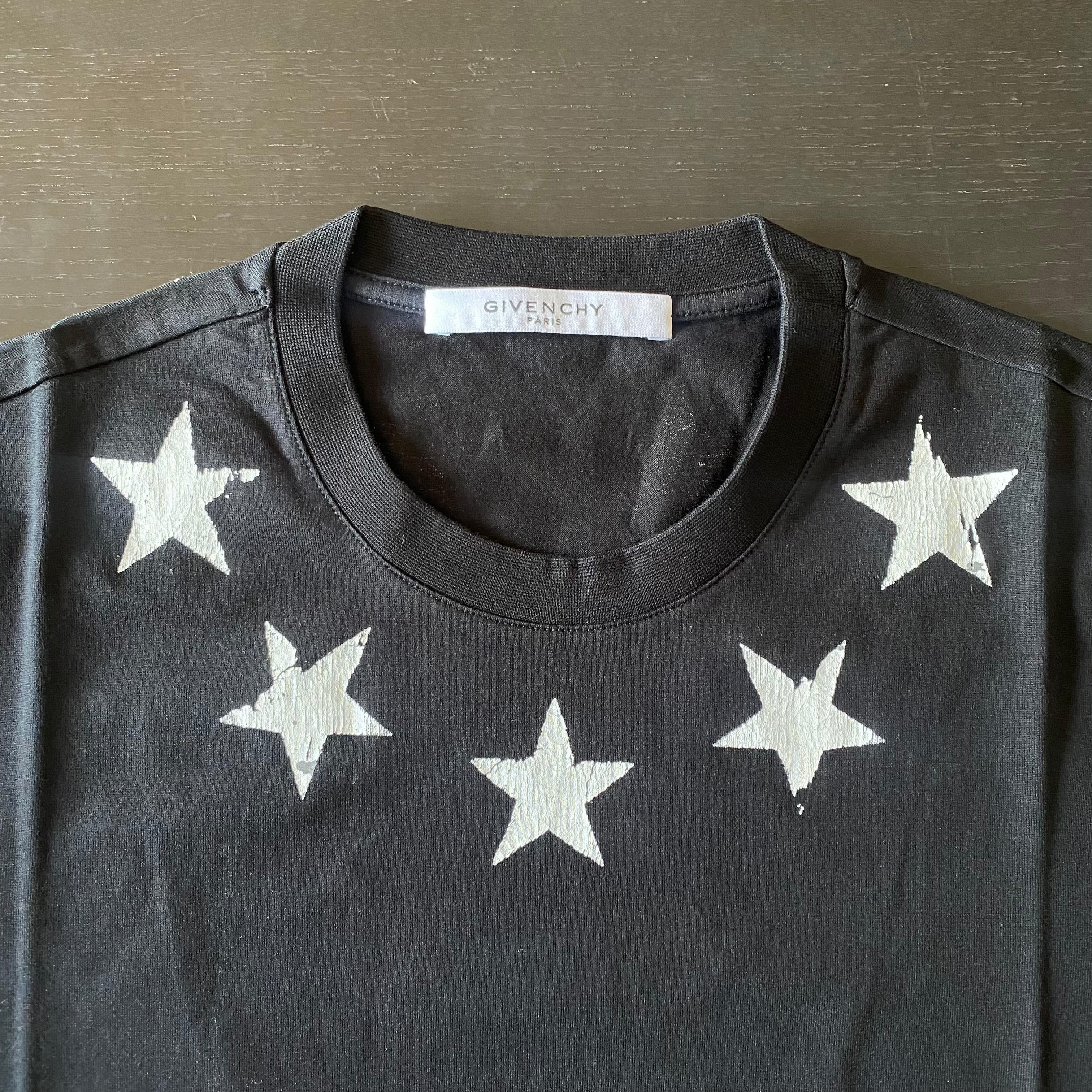 Givenchy Black and White Cracked Stars T-Shirt Size US XS / EU 42 / 0 - 4 Thumbnail