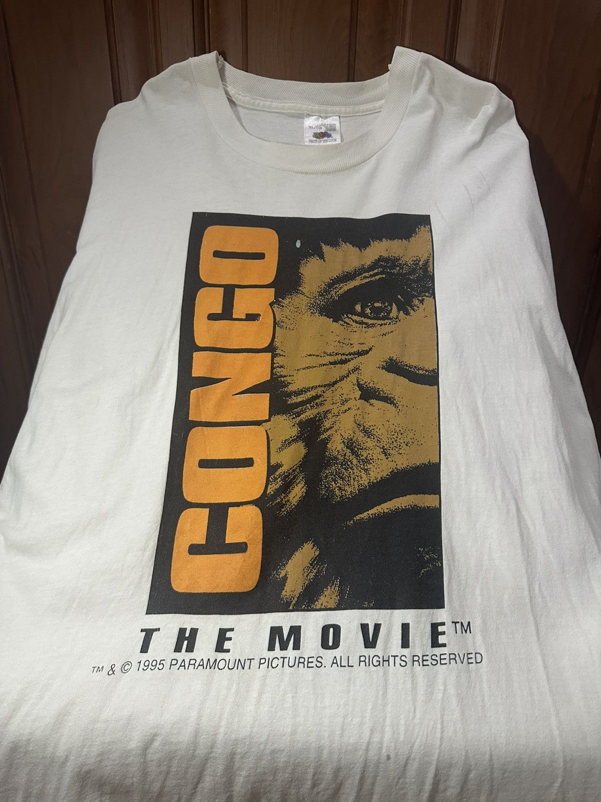 Fruit Of The Loom Vintage 1995 Congo Movie Promo Size US XL / EU 56 / 4 - 1 Thumbnail