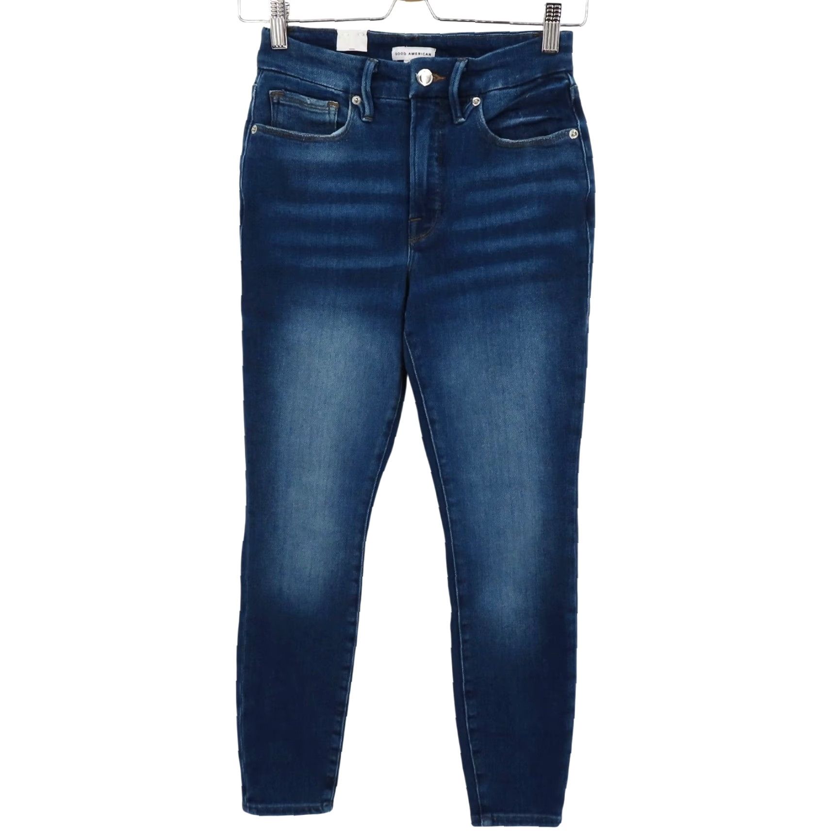 Good American Good American Jeans Womens 6 28 Good Legs Crop Denim Skinny NEW No Tag Blue Cotton Denim 5-Pocket Stretch-Regular Size 28" / US 6 / IT 42 - 2 Thumbnail