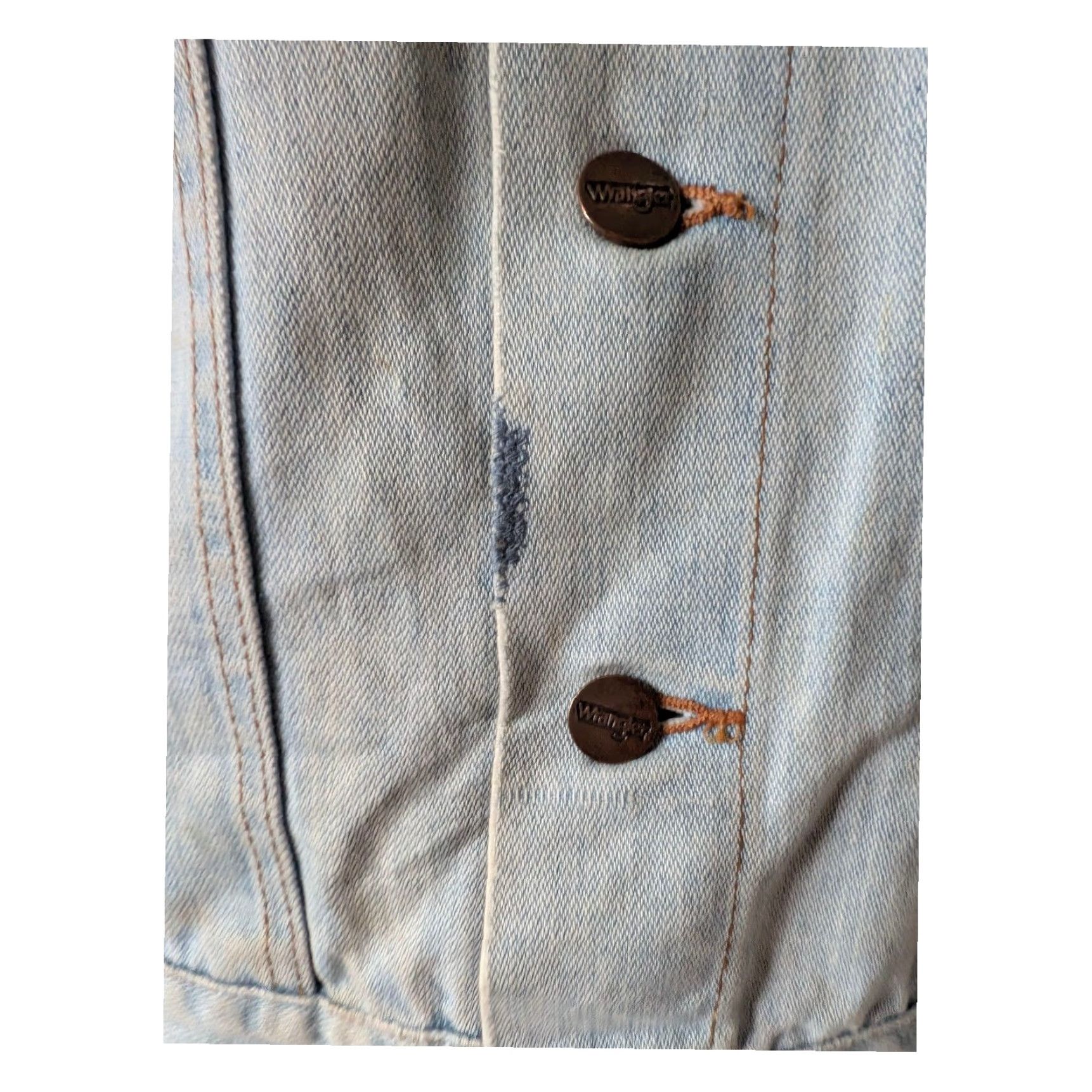 Wrangler VINTAGE Wrangler Denim Jacket – Light Wash – Men’s M – USA Made – No Fault Denim – 80s 90s Trucker Style, Blue, Button Closure, Regular Fit Size US M / EU 48-50 / 2 - 6 Thumbnail