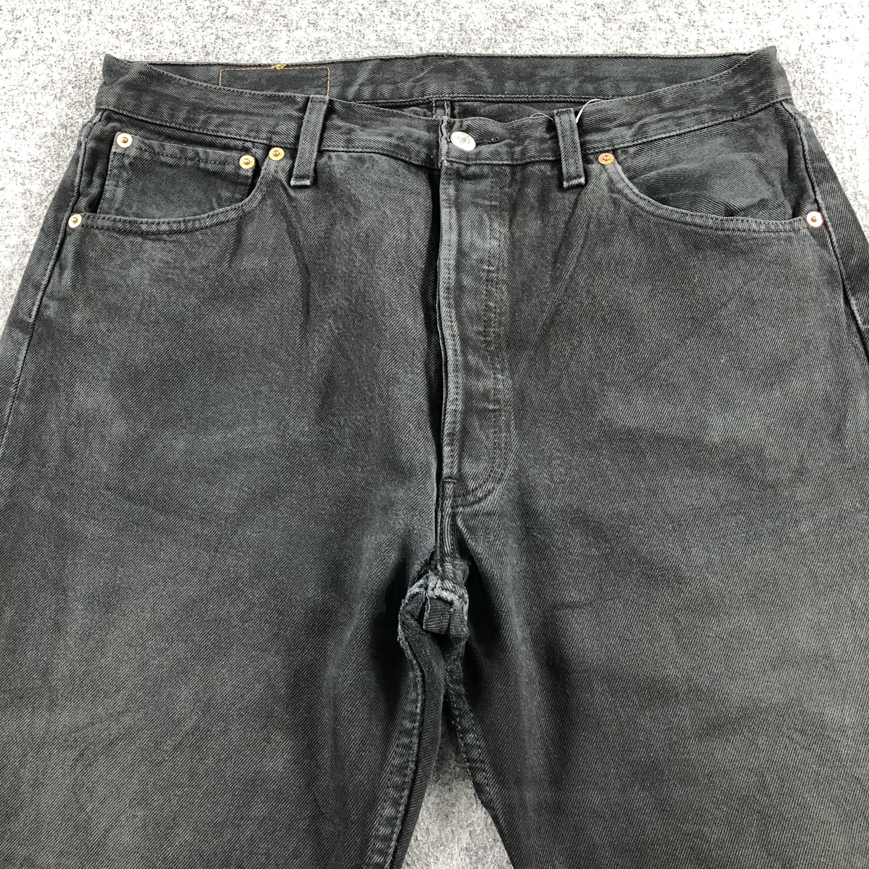 Levi's Vintage 90s Distress Levis 501 Jeans-J1423 Size US 35 - 3 Thumbnail