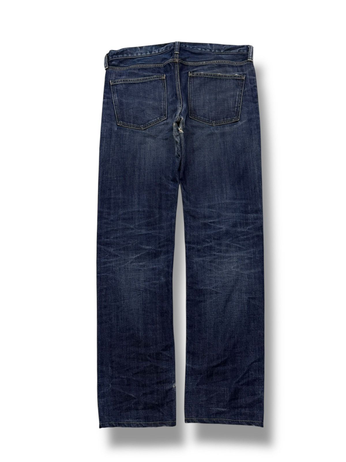 Blue Blue Japan Vintage Red Card Blue Work Denim Jeans Japan | W36 Size US 36 / EU 52 - 3 Thumbnail