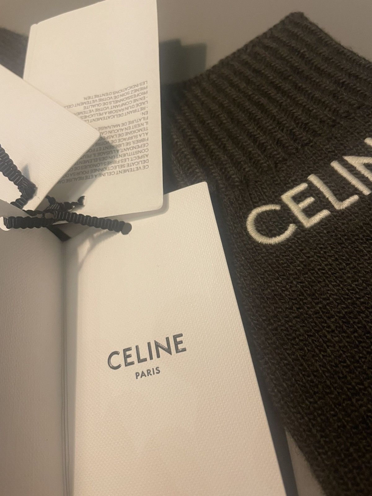 Celine Celine gloves. Military green. Wool Size ONE SIZE - 4 Thumbnail