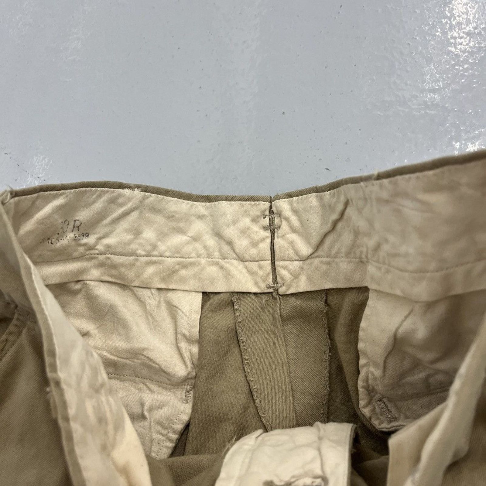Vintage Vintage WW2 Tan Military Canvas Sanforized Chinos 28x30 Size US 28 / EU 44 - 5 Thumbnail
