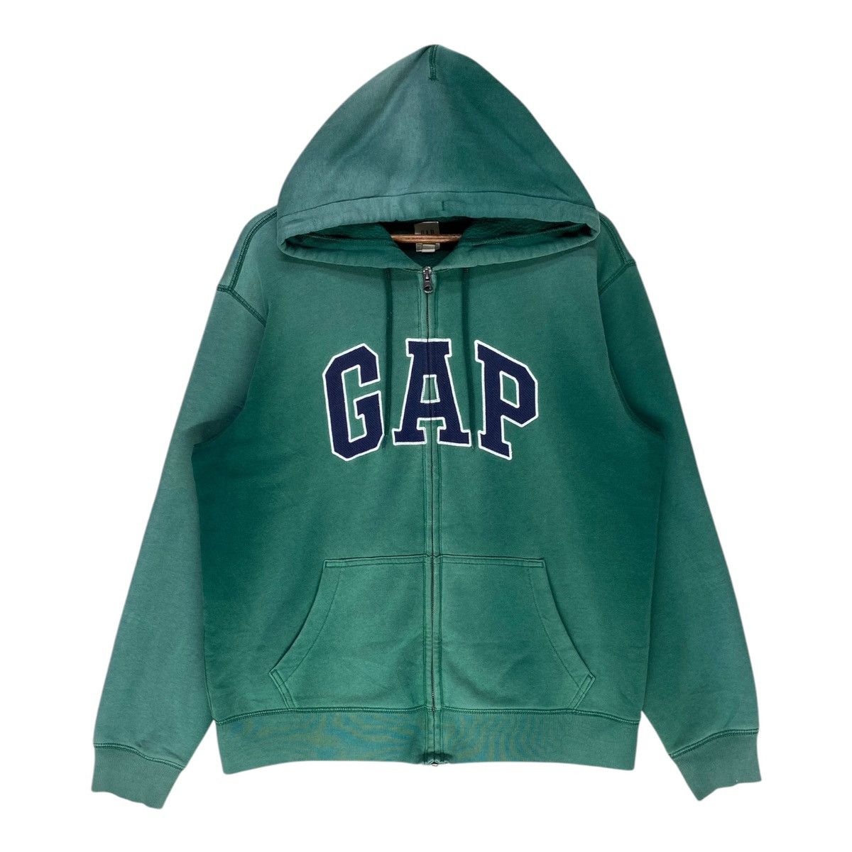 Gap Vintage Gap Hoodie Full Zip Spellout Sun Faded Embroidery Size US M / EU 48-50 / 2 - 1 Thumbnail
