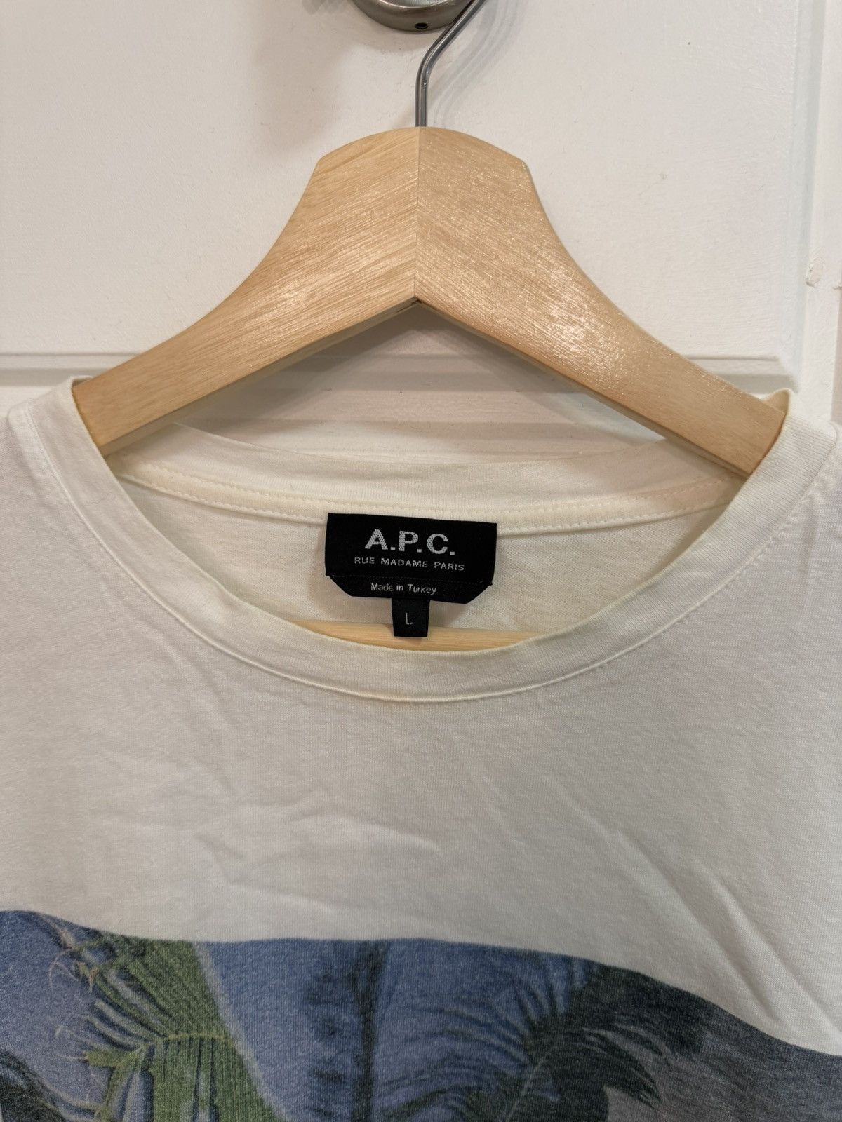 A.P.C. APC Palm Tree Tee Fits Size M Size US L / EU 52-54 / 3 - 3 Thumbnail