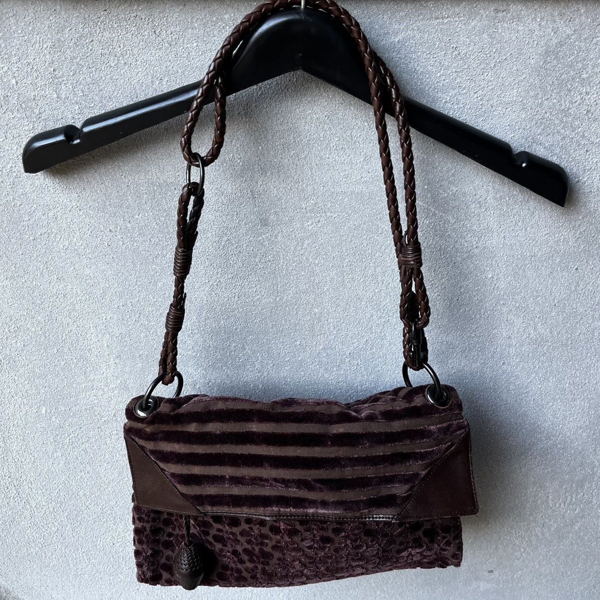Bottega Veneta Vintage Bottega Veneta velvet butterfly shoulder bag Size ONE SIZE - 5 Thumbnail