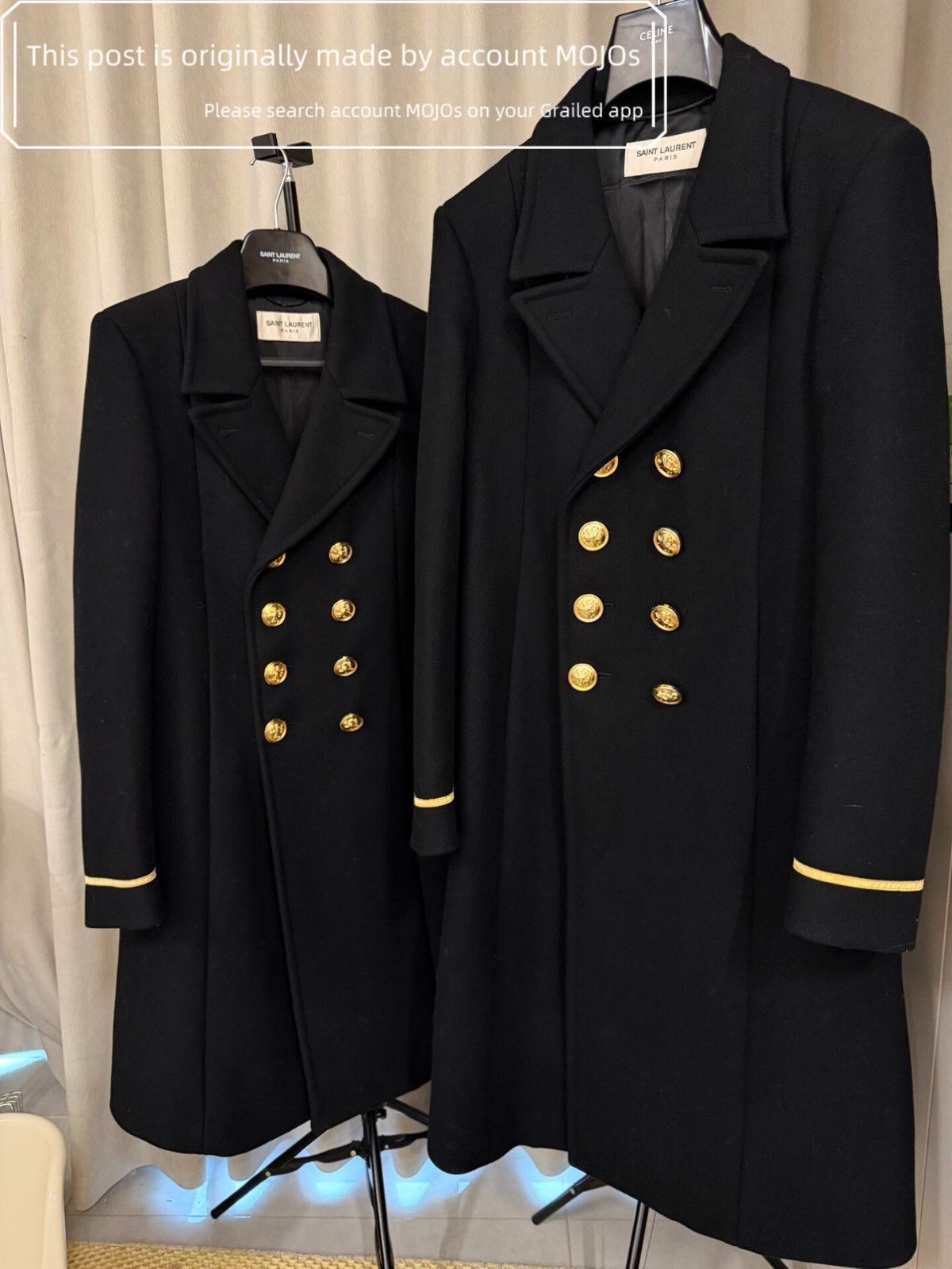 Saint Laurent Paris Vintage Saint Laurent AW23 Wool Maxi Coat