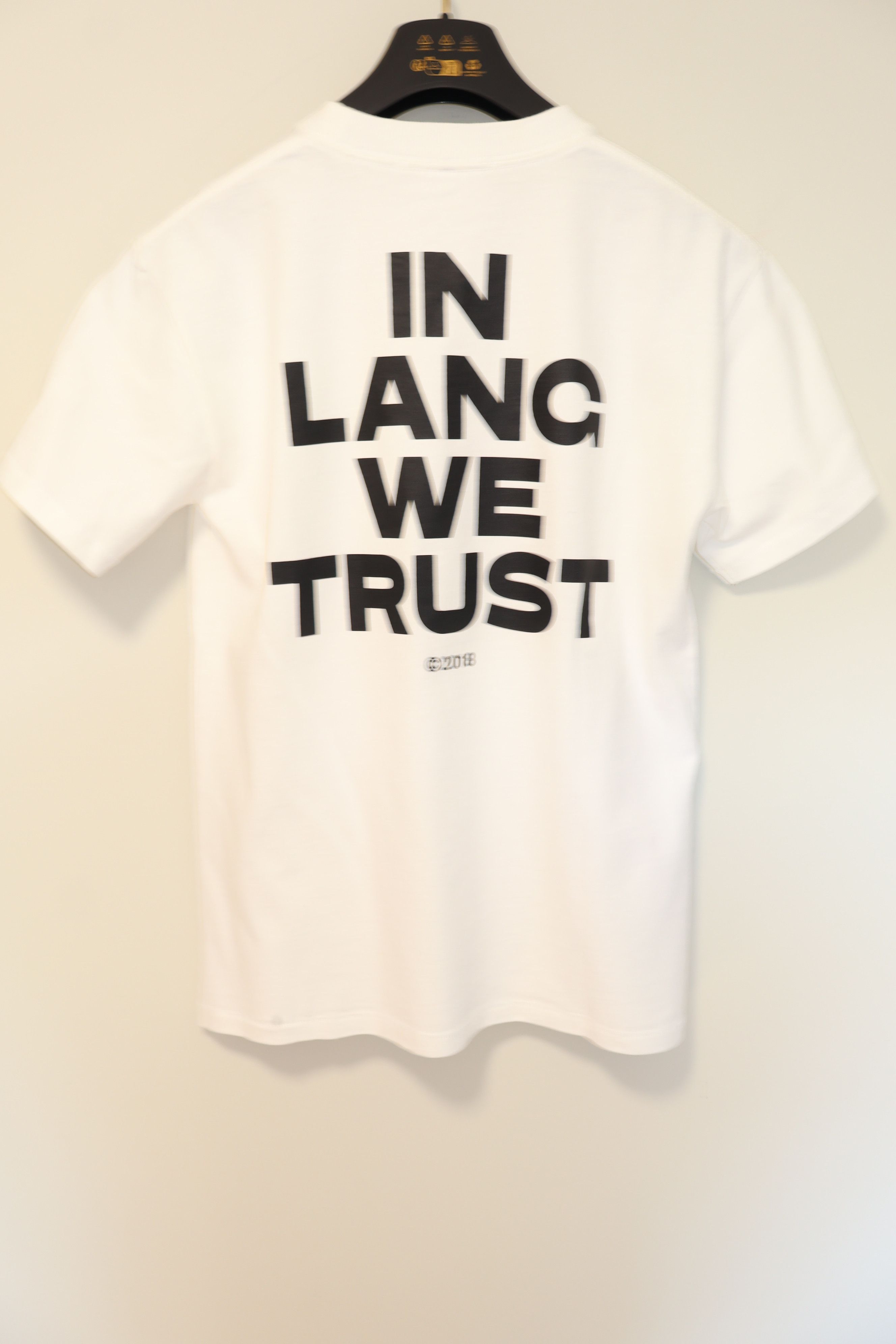 Helmut Lang In lang we trust t-shirt Size US S / EU 44-46 / 1 - 1 Thumbnail