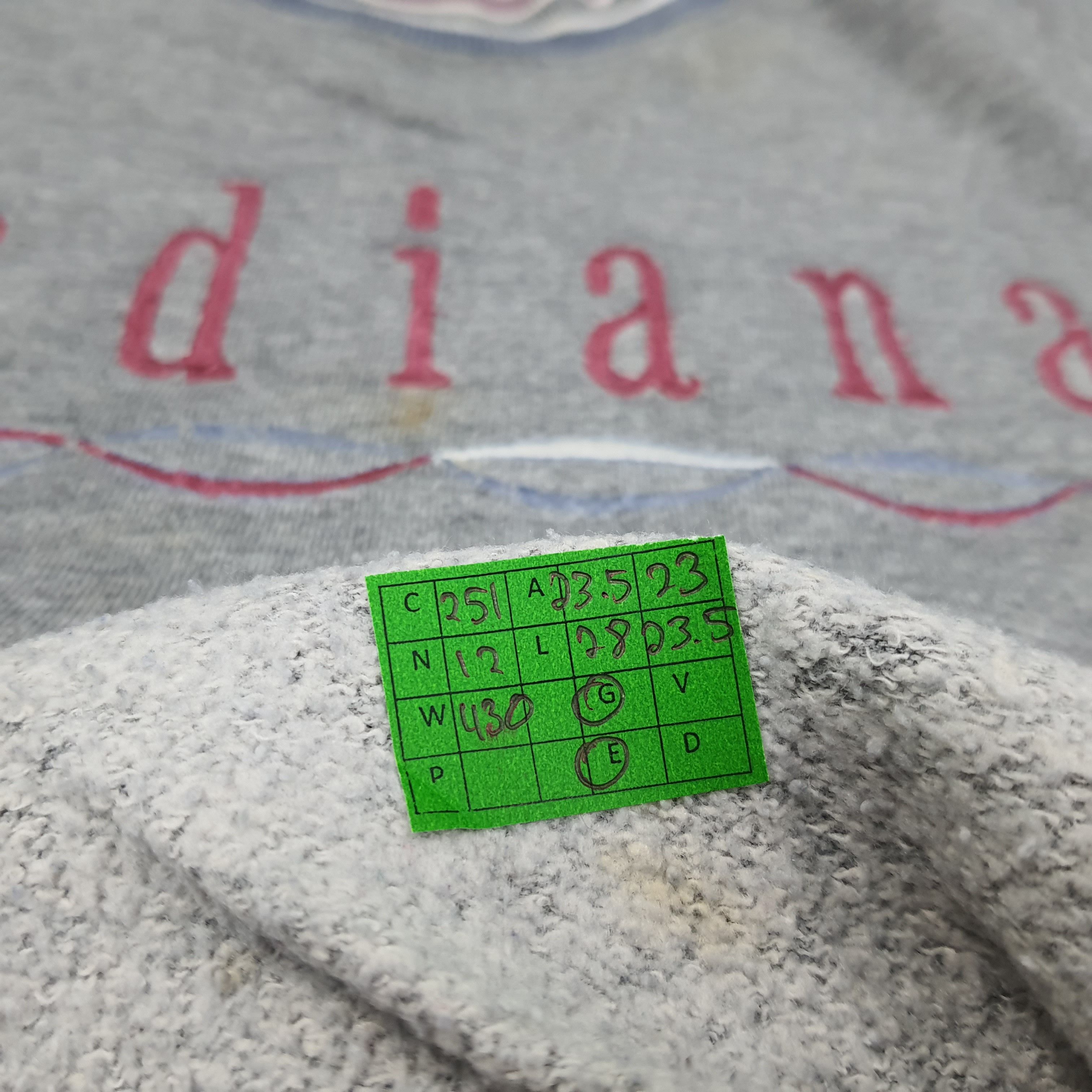 Vintage Vintage INDIANA U.S State Sweatshirt C251N12 Size US L / EU 52-54 / 3 - 7 Thumbnail