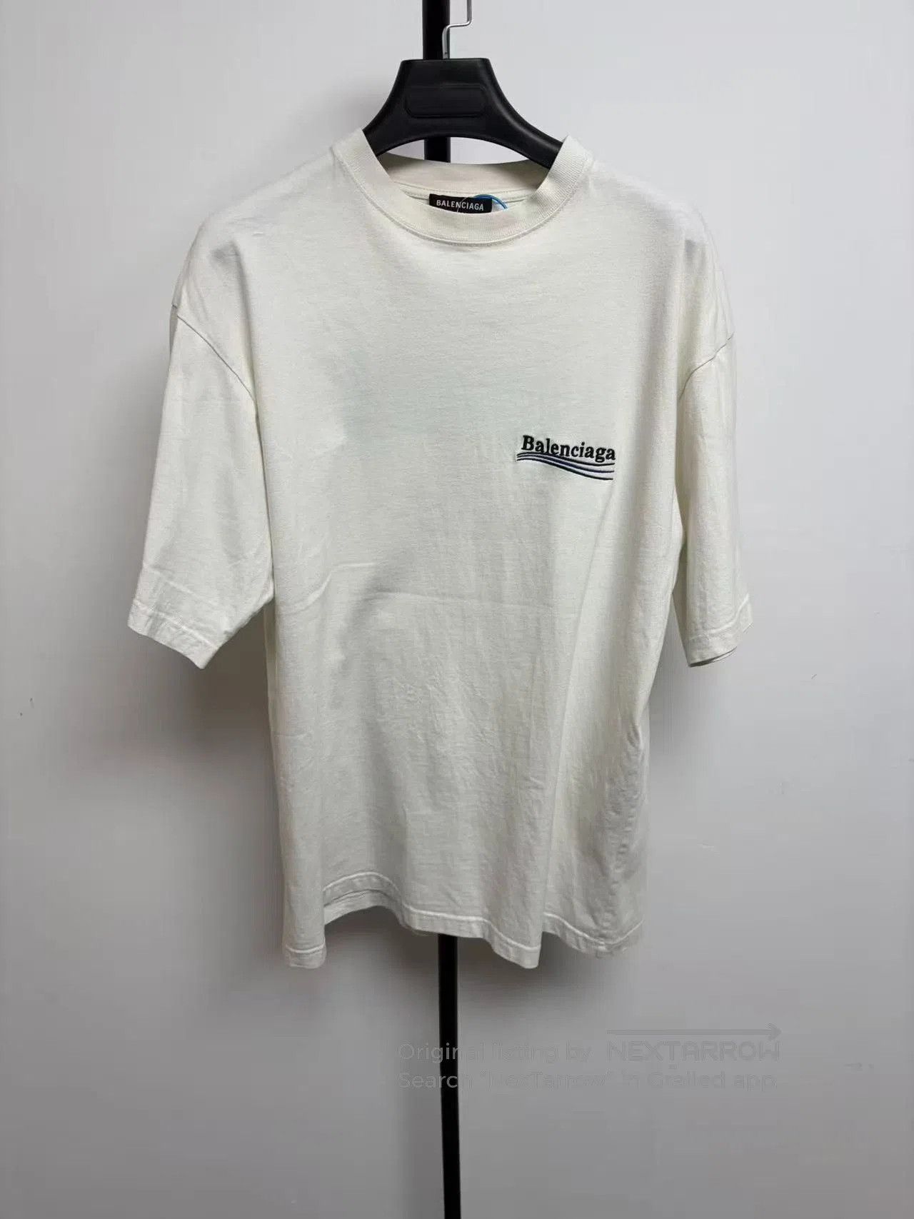 Balenciaga Balenciaga Logo Embroidered Loose Fit T-Shirt. Size US XXS / EU 40 - 1 Thumbnail