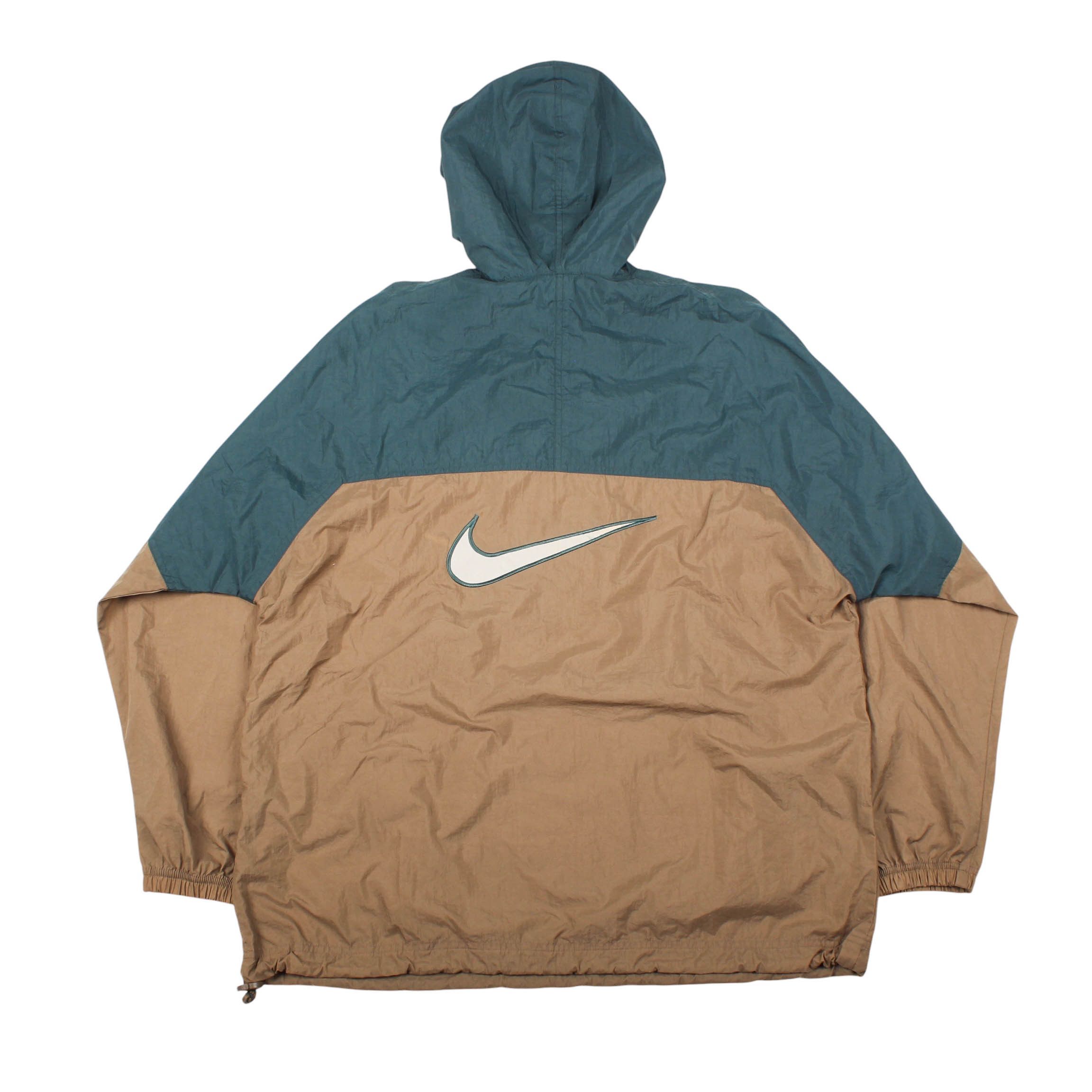 Nike Vintage Nike Anorak Jacket Green Brown Windbreaker Size US M / EU 48-50 / 2 - 3 Thumbnail