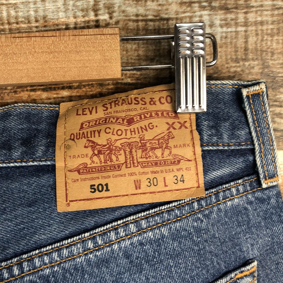 Levi's Levis 501 vintage Blue Denim Pants #A2603 Size US 30 / EU 46 - 18 Thumbnail