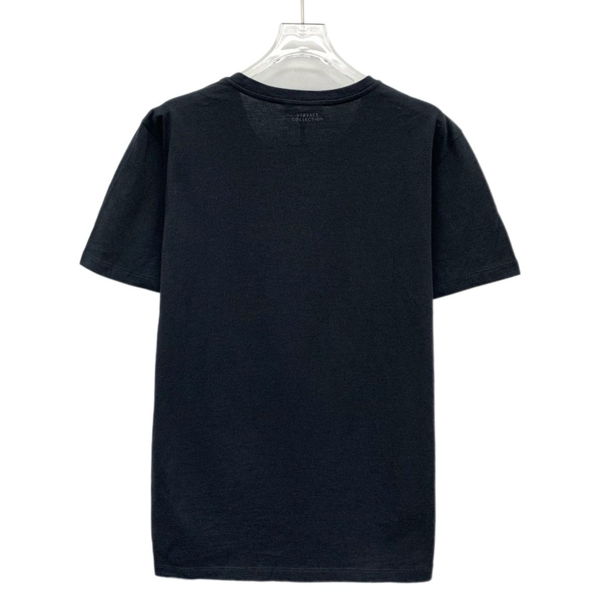 Versace Versace Black Pattern Beaded Cotton Crew Neck T-shirt K26WX Size US S / EU 44-46 / 1 - 2 Thumbnail