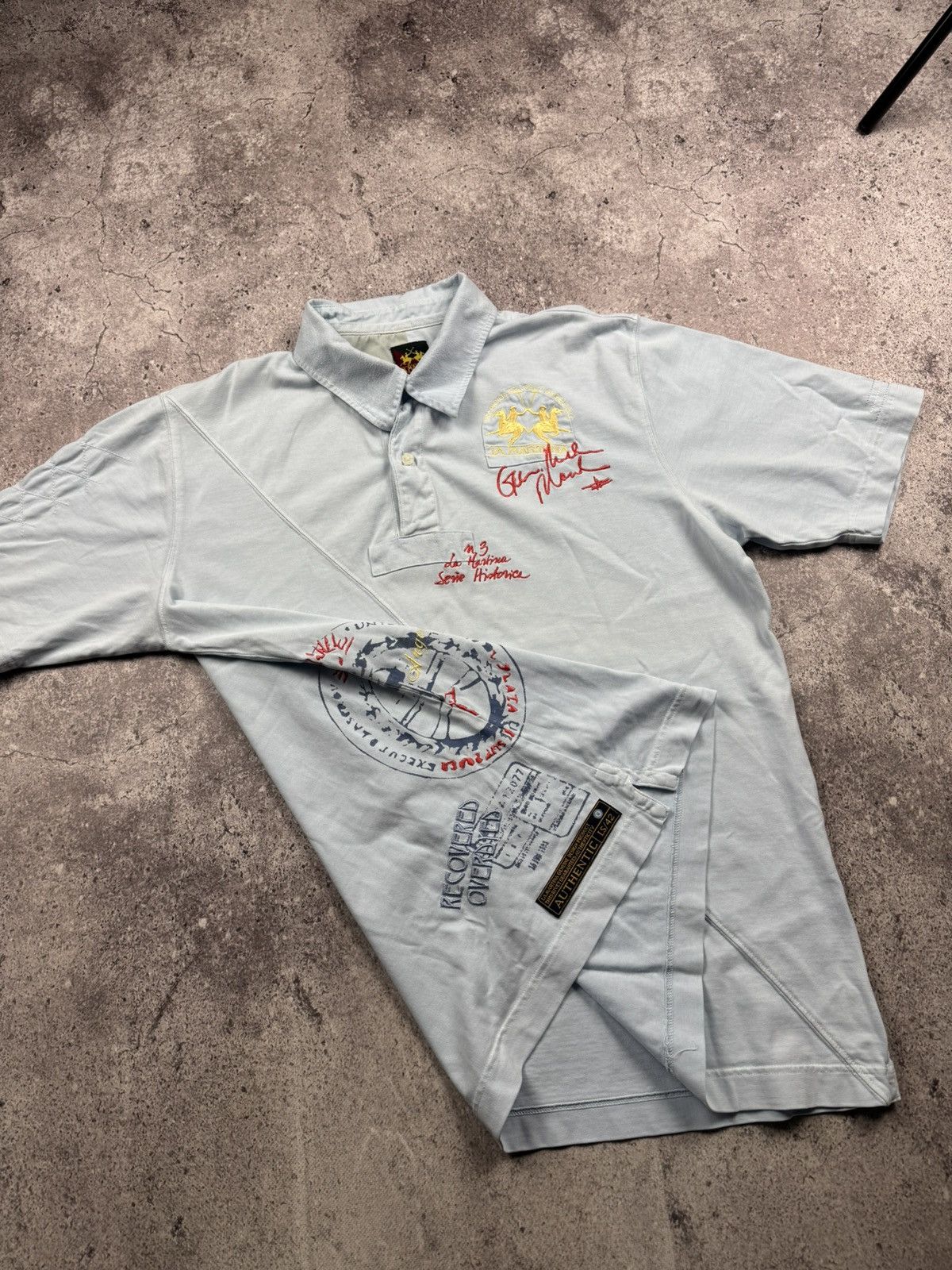 Vintage La Martina Argentina Polo Team Tee BigLogo Y2K.Japan