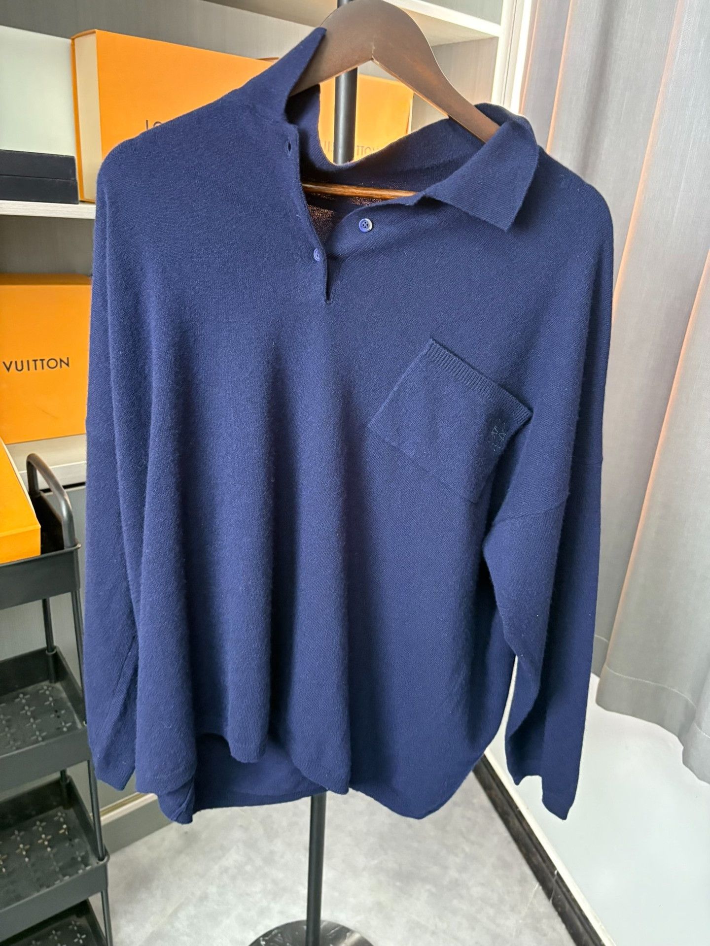Loewe Loewe Knit Wool Blue Sweater S Men Size US S / EU 44-46 / 1 - 1 Thumbnail