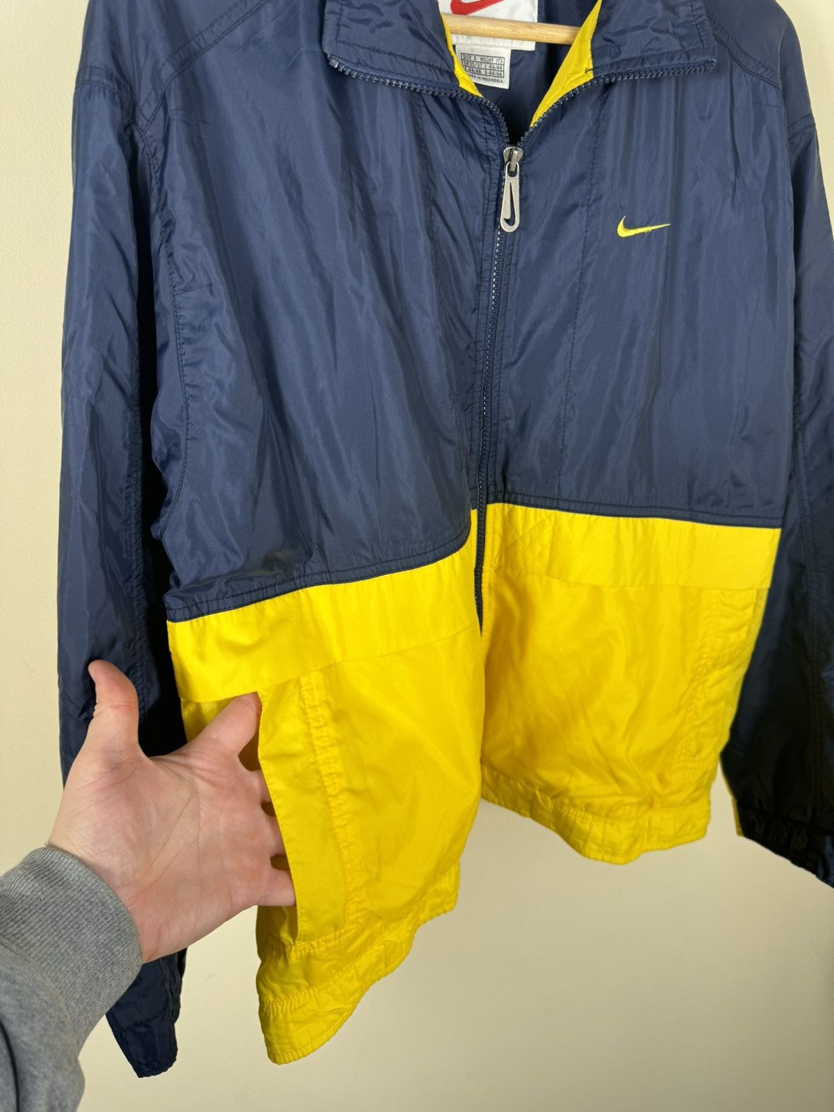 Nike × Vintage Nike Vintage 90s Track Jacket Oversized Size US S / EU 44-46 / 1 - 6 Thumbnail