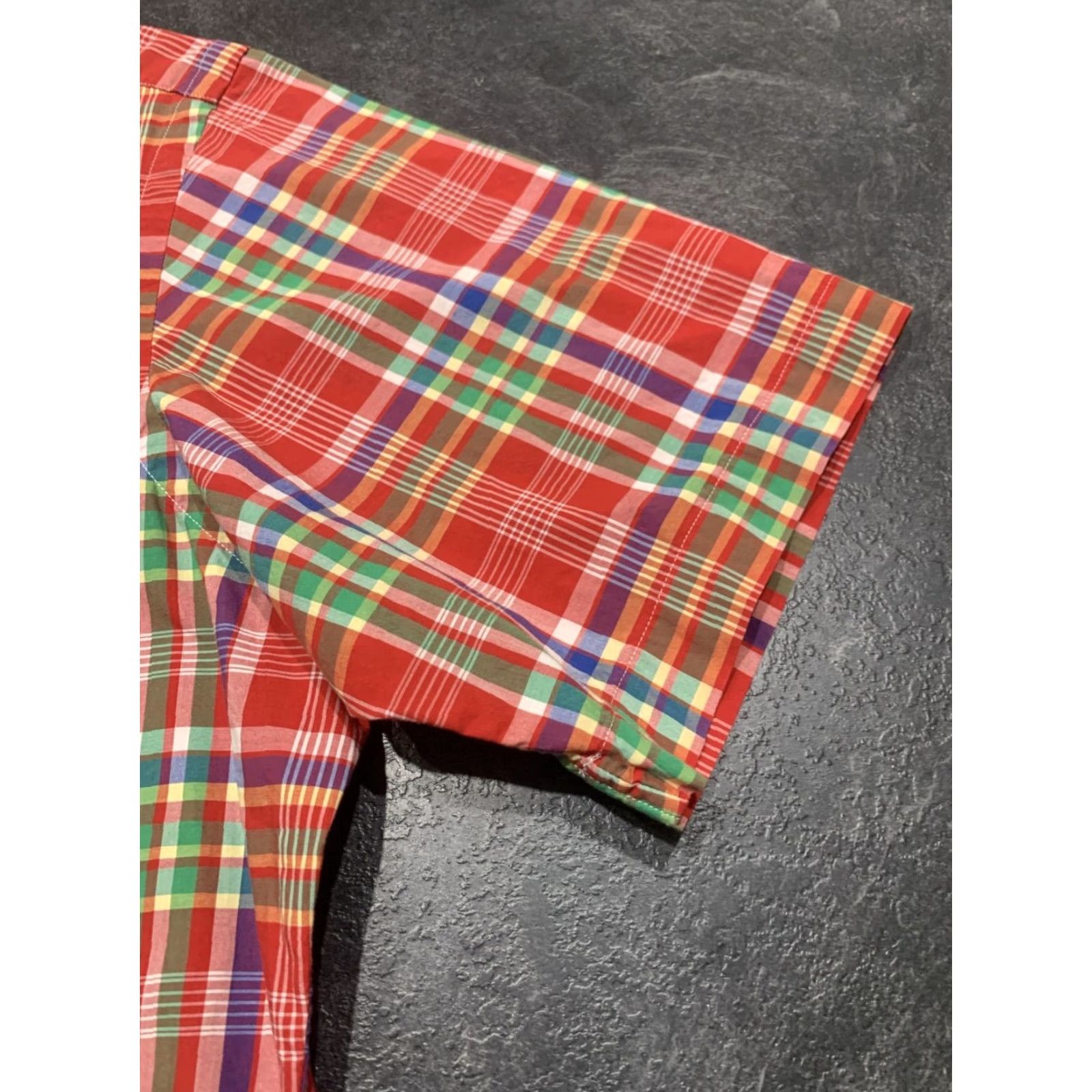 Polo Ralph Lauren Polo Ralph Lauren Plaid Button-Up Shirt Mens Medium Short Sleeve Red Classic Fit Size US M / EU 48-50 / 2 - 2 Thumbnail