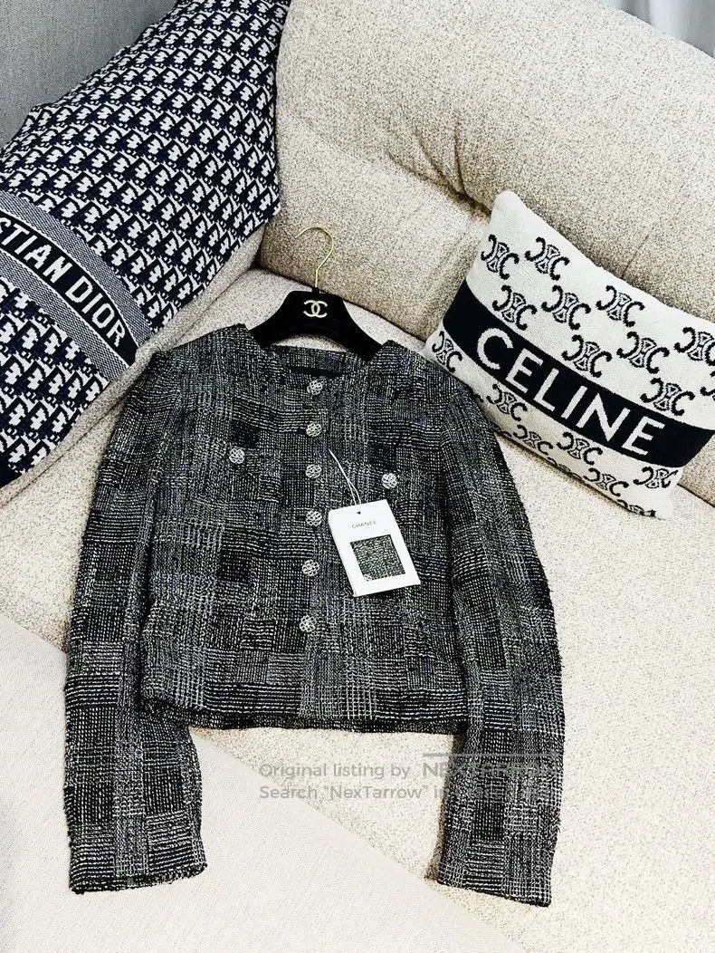 Chanel Chanel 22A high-end handicraft workshop black and white co Size XXS / US 00 / IT 34 - 3 Thumbnail