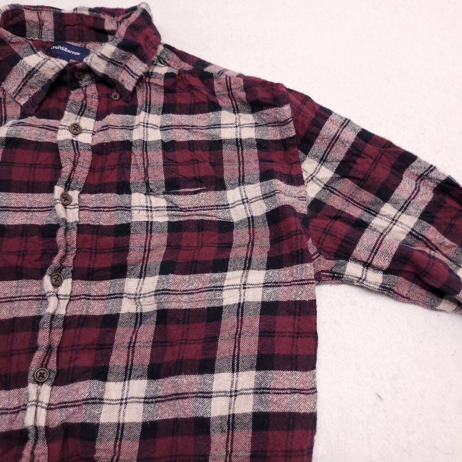 Croft & Barrow Croft & Barrow Tartan Flannel Button Up Shirt Men Size M Red Size US M / EU 48-50 / 2 - 5 Thumbnail