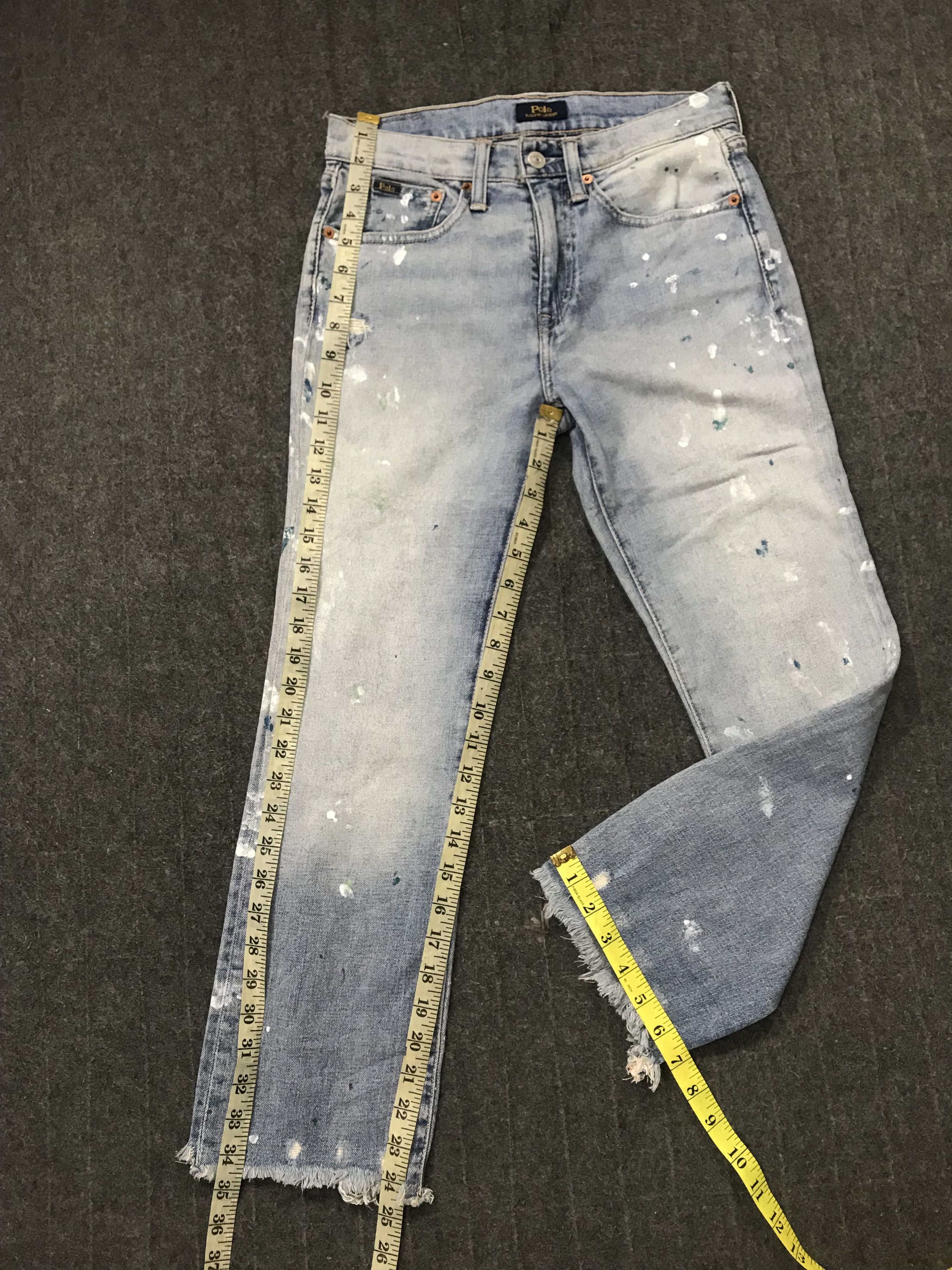 Polo Ralph Lauren Polo Ralph Lauren Chryste Kick Flare Crop Denim Jeans Pant Size 26" / US 2 / IT 38 - 14 Thumbnail