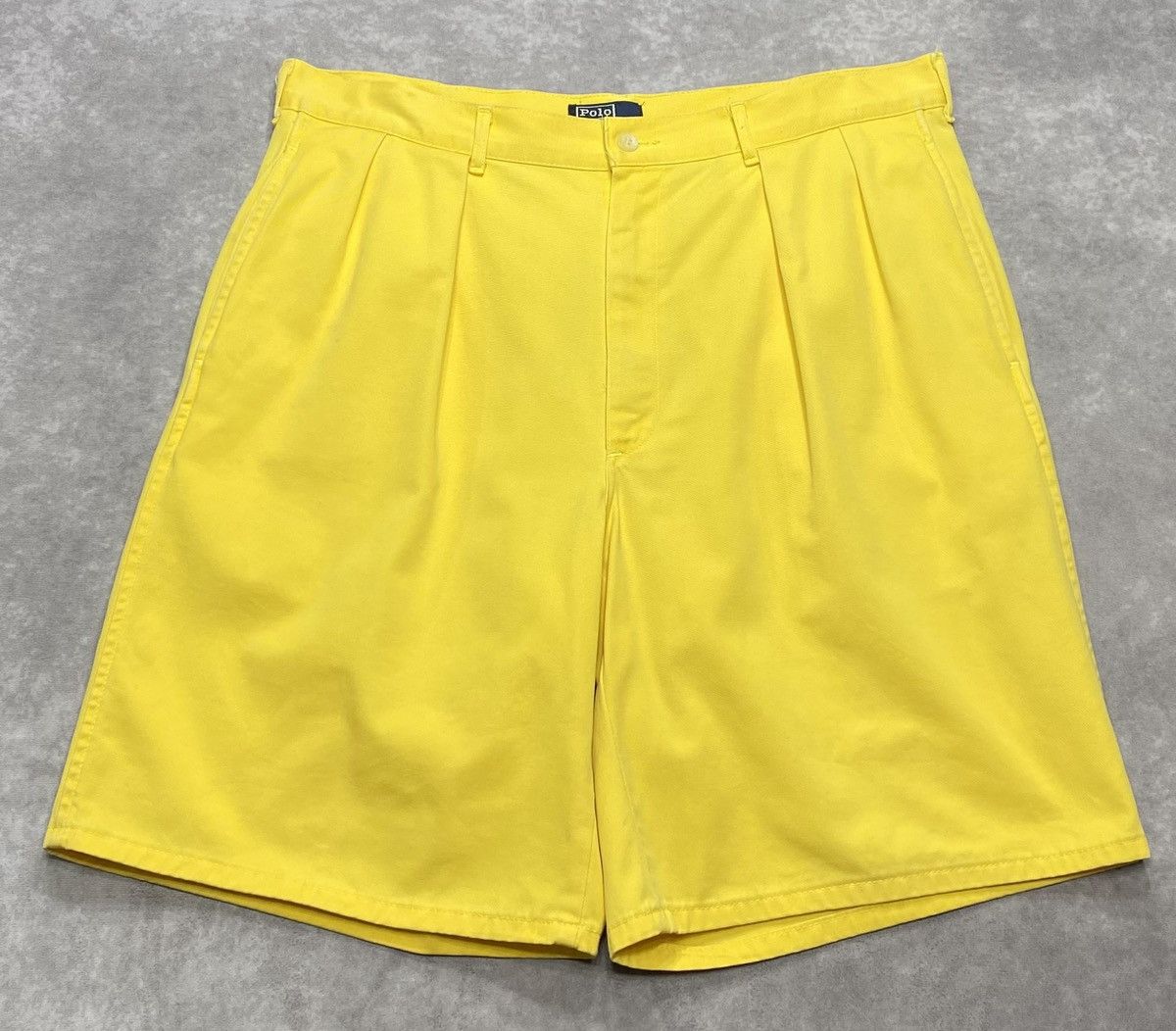 Polo Ralph Lauren 90’s Vintage Polo Ralph Lauren Yellow Chino Shorts Size US 36 / EU 52 - 1 Thumbnail