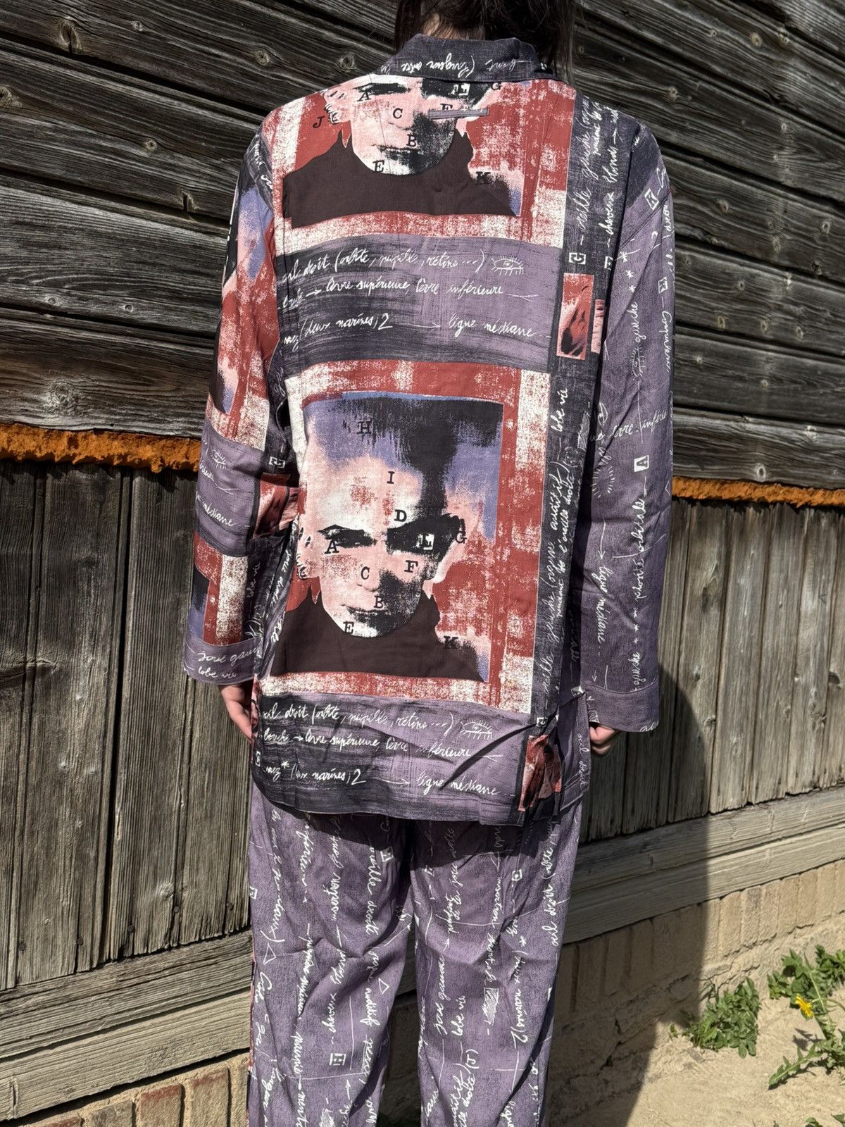 Jean Paul Gaultier Jean Paul Gaultier Viscose Portrait Pyjama Set Shirt Pants Size US M / EU 48-50 / 2 - 2 Thumbnail