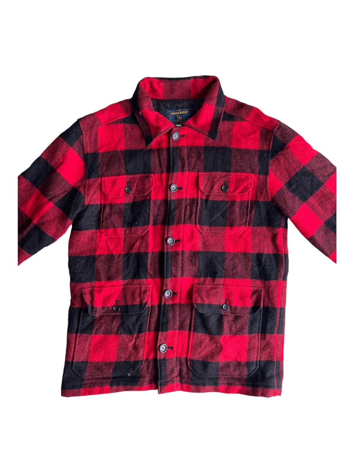 Filson × Pendleton × Woolrich Woolen Mills Vintage Buffalo Check Mackinaw Hunting Wool Jacket Woolrich Size US L / EU 52-54 / 3 - 1 Thumbnail