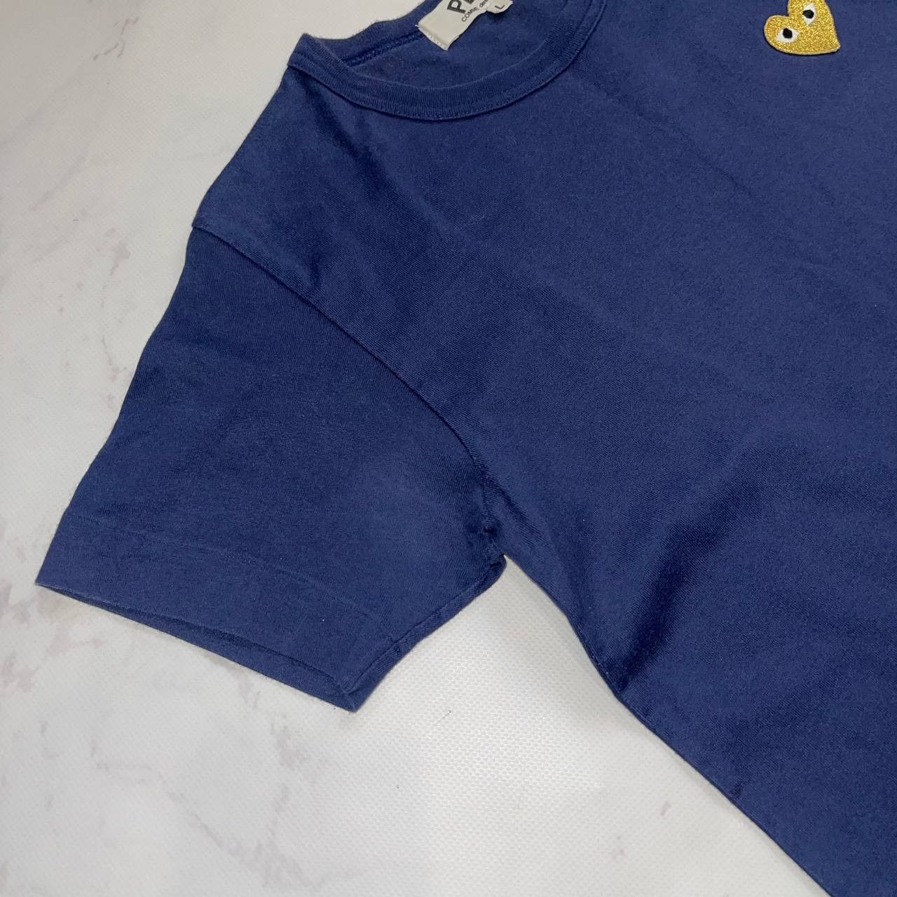 Comme des Garcons Comme Des Garcons Play CDG Yellow Heart Logo T Shirt Size L Size US L / EU 52-54 / 3 - 5 Thumbnail