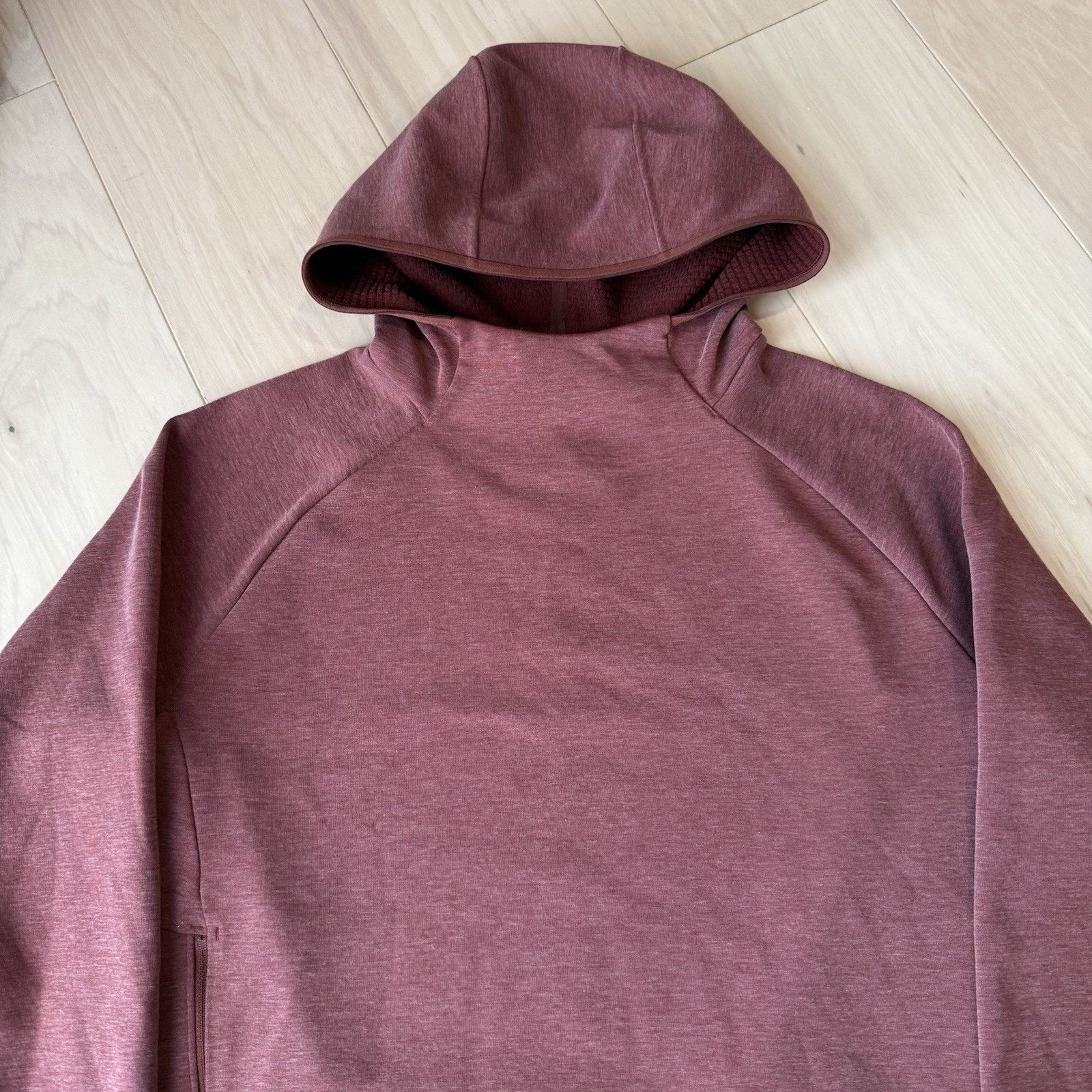 Lululemon Lululemon Gridliner Fleece Hoodie Rust Red Pullover Workout Size US M / EU 48-50 / 2 - 3 Thumbnail