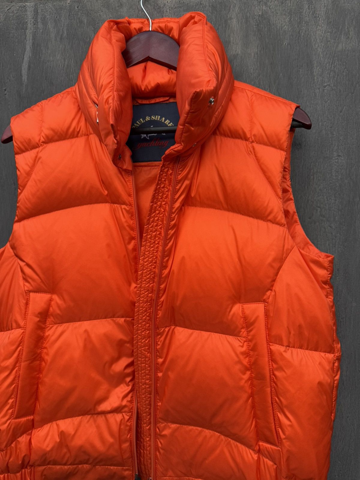 Paul & Shark Paul Shark Yachting Puffer Down Nylon Orange Vest Size M Size M / US 6-8 / IT 42-44 - 4 Thumbnail