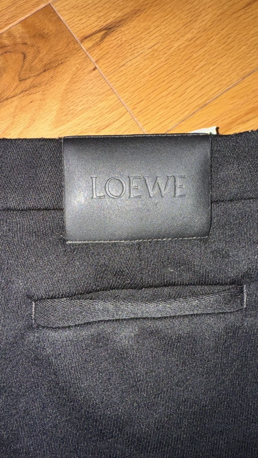 Loewe Loewe Wool Trousers with Leather Details Size US 39 - 6 Thumbnail