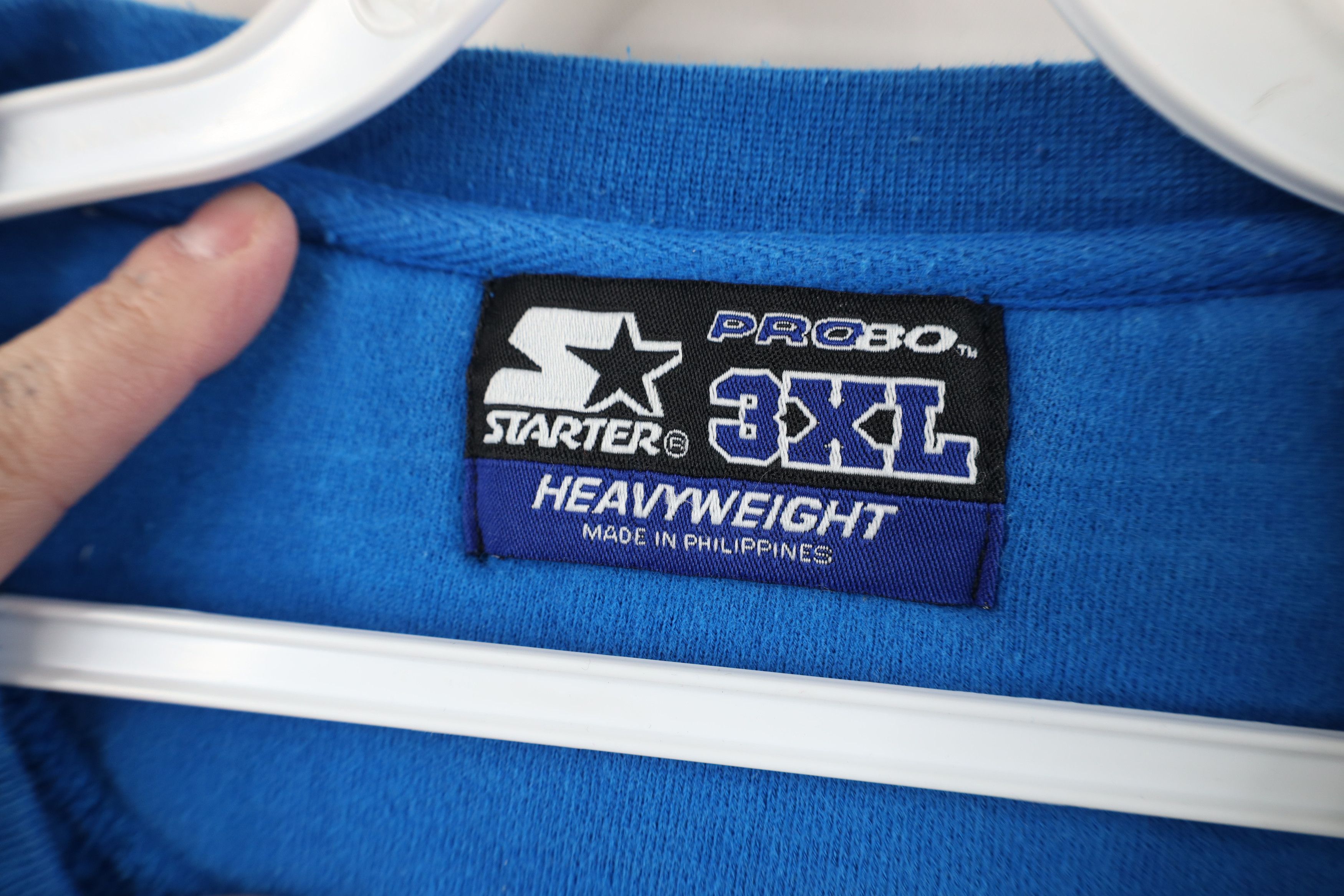Starter Vintage 90s Starter Monochrome Heavyweight Sweatshirt Blue Size US XXL / EU 58 / 5 - 8 Thumbnail