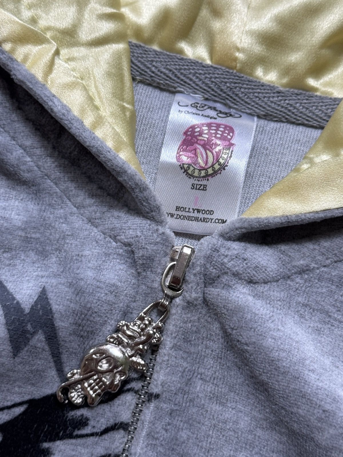 Ed Hardy VINTAGE ED HARDY VELOUR 2000s PRINTED TRACKSUIT / SET Size M / US 6-8 / IT 42-44 - 7 Thumbnail