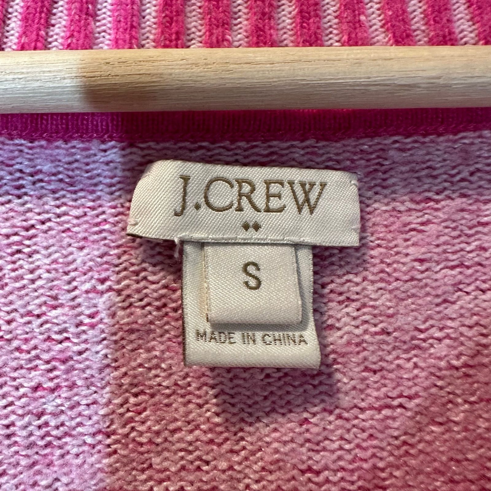 J.Crew J. Crew Pink Crewneck Plaited Sweater S Small Merino Wool Size S / US 4 / IT 40 - 4 Thumbnail