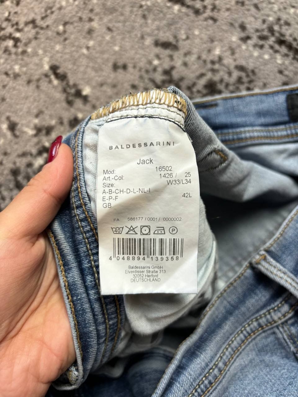 Vintage Baldessarini jack white Jeans slim fit