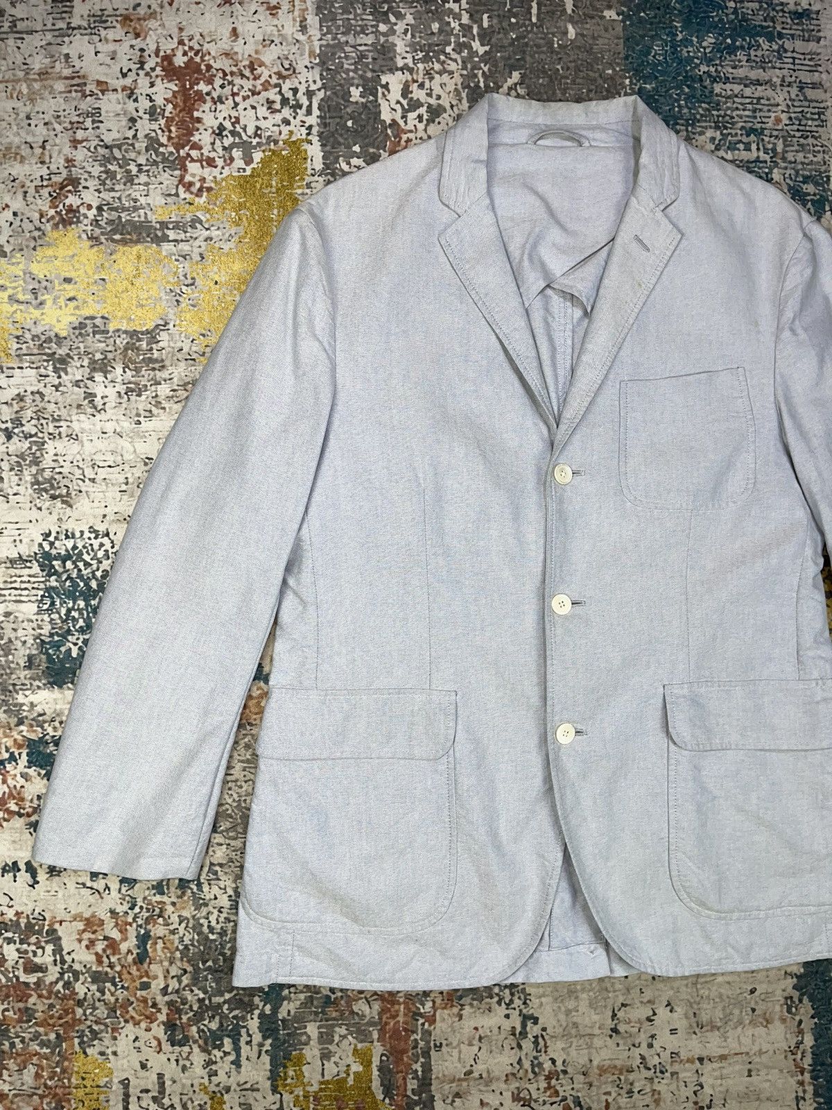 Polo Ralph Lauren Vtg Polo Ralph Lauren Checked Trim Single Breasted Blazers Size 44R - 3 Thumbnail