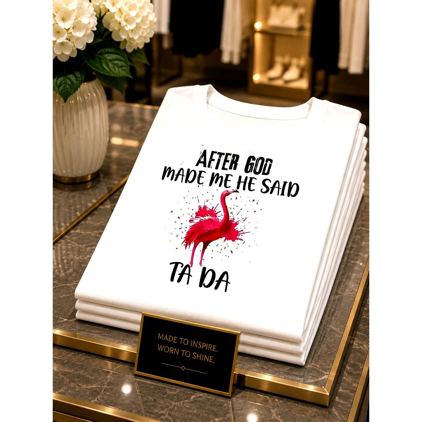 Other After God Made Me He Said Tada T-Shirt White 12 Size XL / US 12-14 / IT 48-50 - 1 Thumbnail