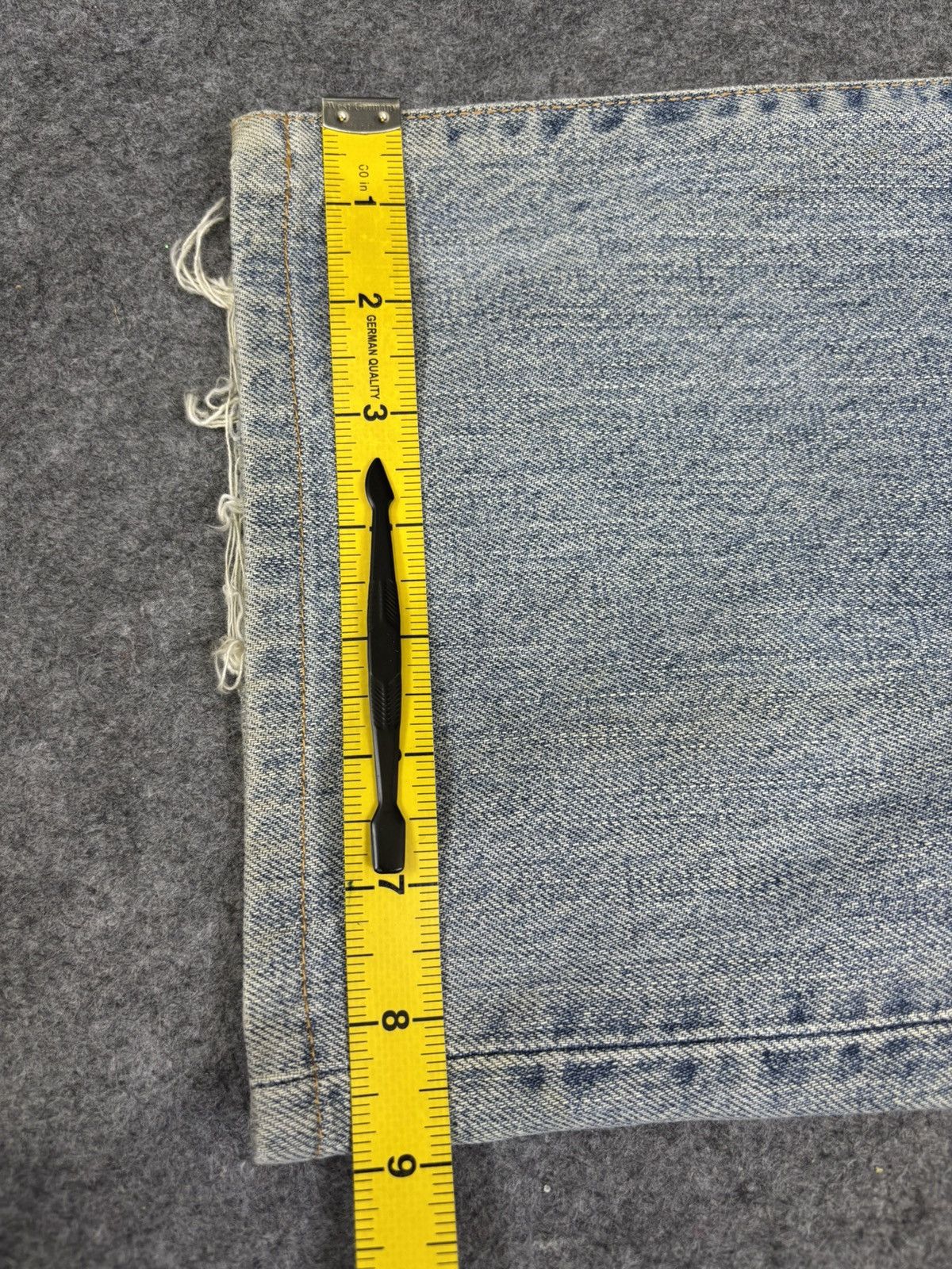 Edwin 💥Thrashed💥Vintage Edwin Wide Baggy Selvedge Denim F974 Size US 26 / EU 42 - 18 Thumbnail